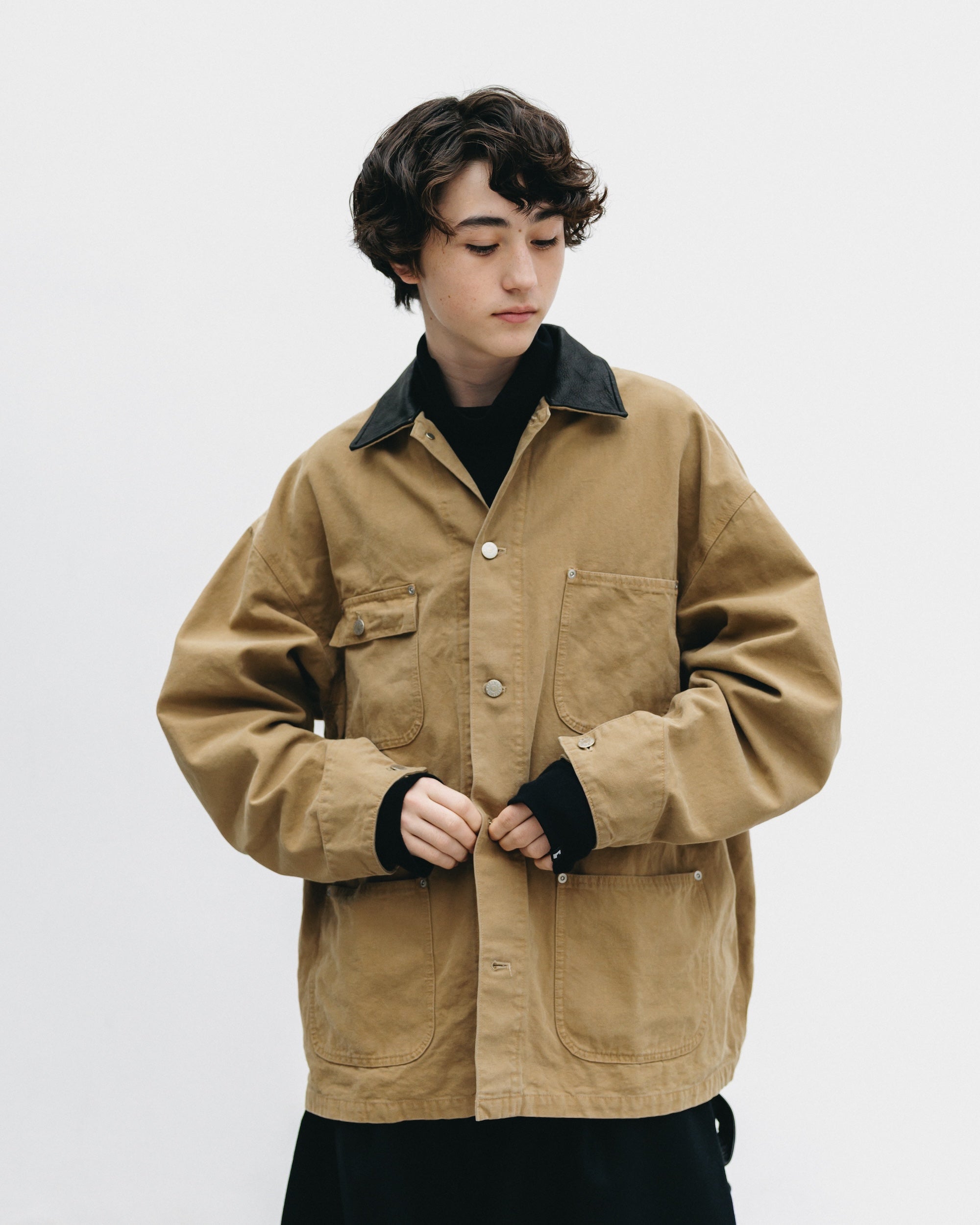 VINTAGE DYED CITY UTILITY COAT (BEIGE)