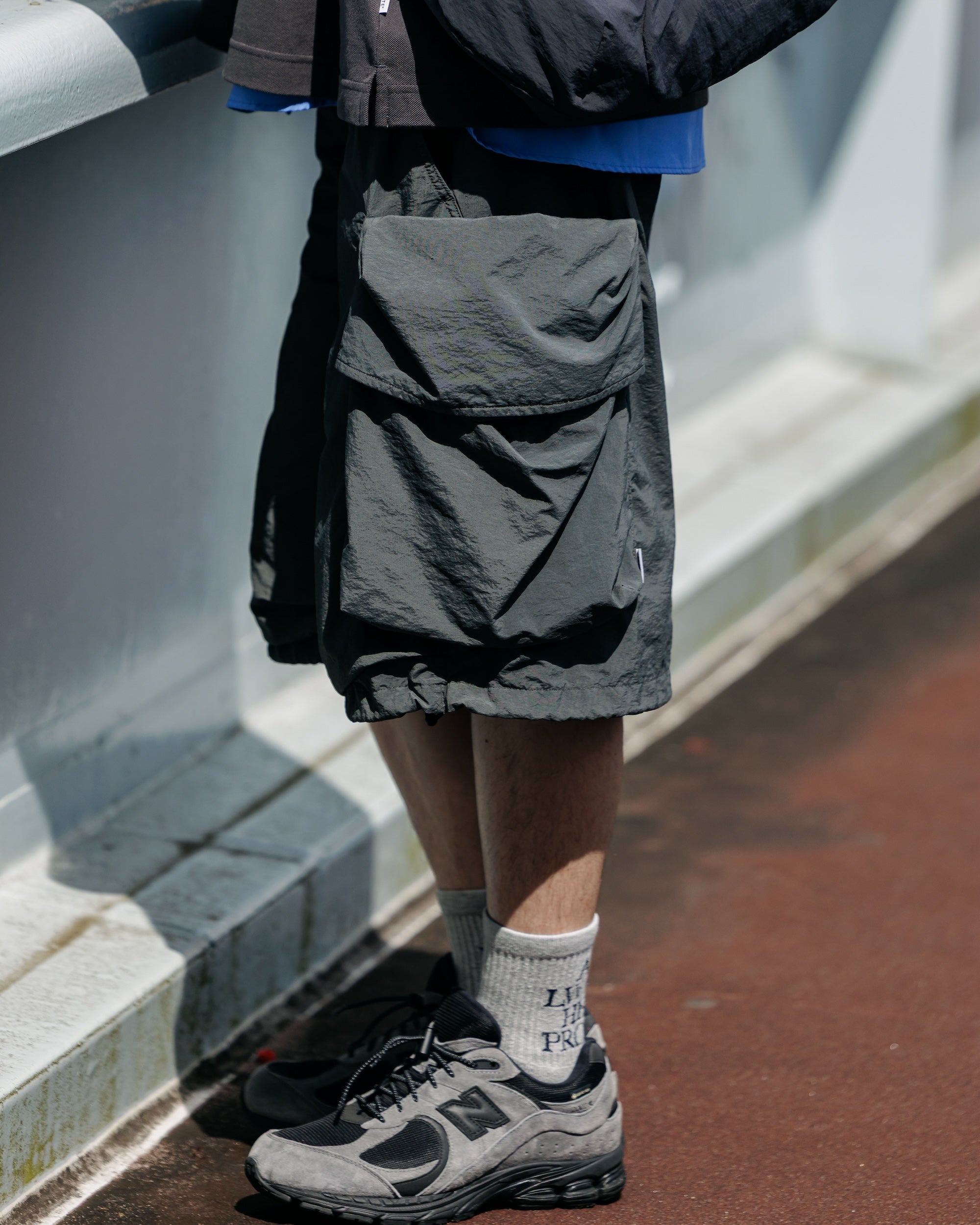 【6.25 WED 20:00- IN STOCK】VINTAGE WASHED CITY MILITARY HALF PANTS 002 (FADE BLACK)