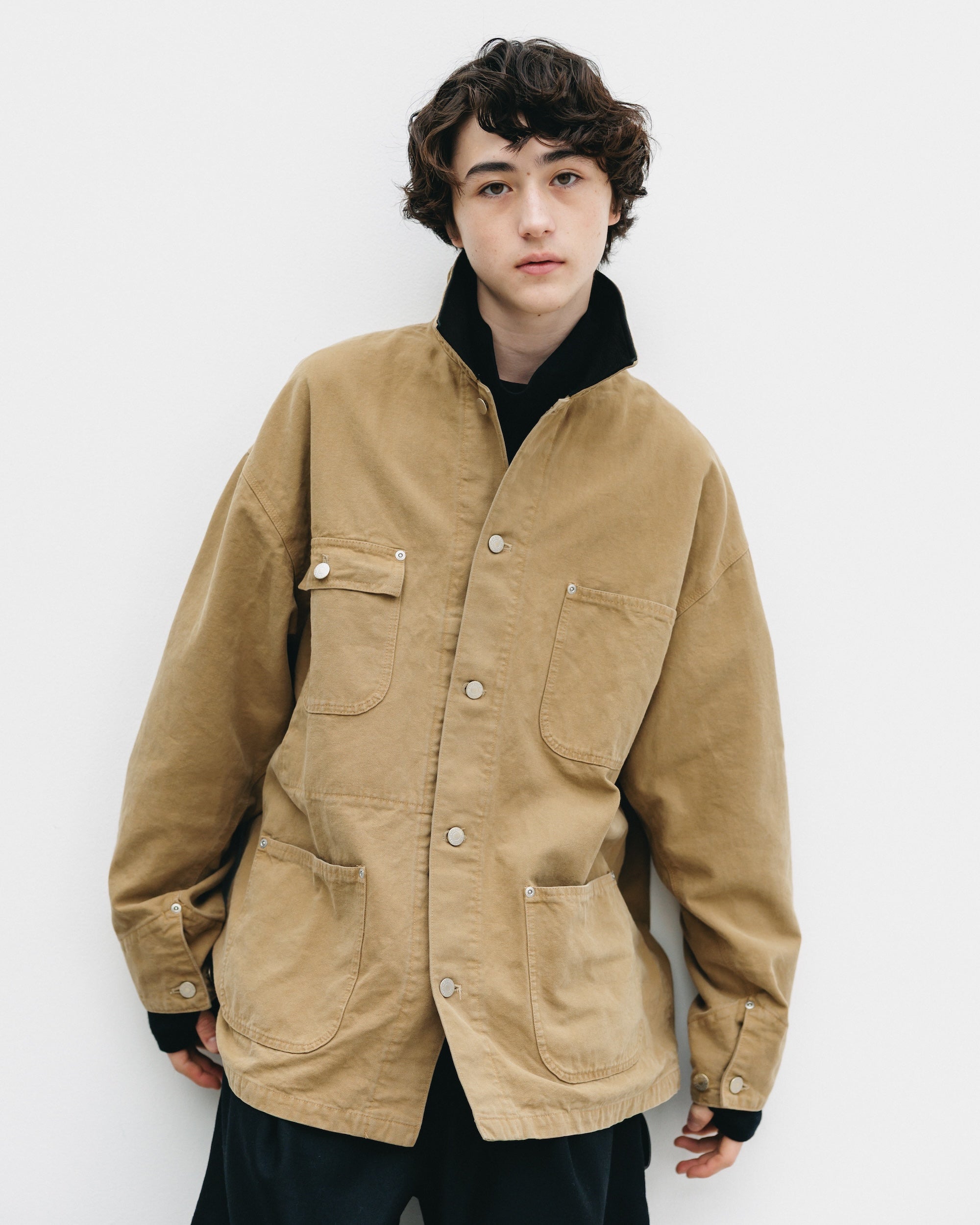 VINTAGE DYED CITY UTILITY COAT (BEIGE)