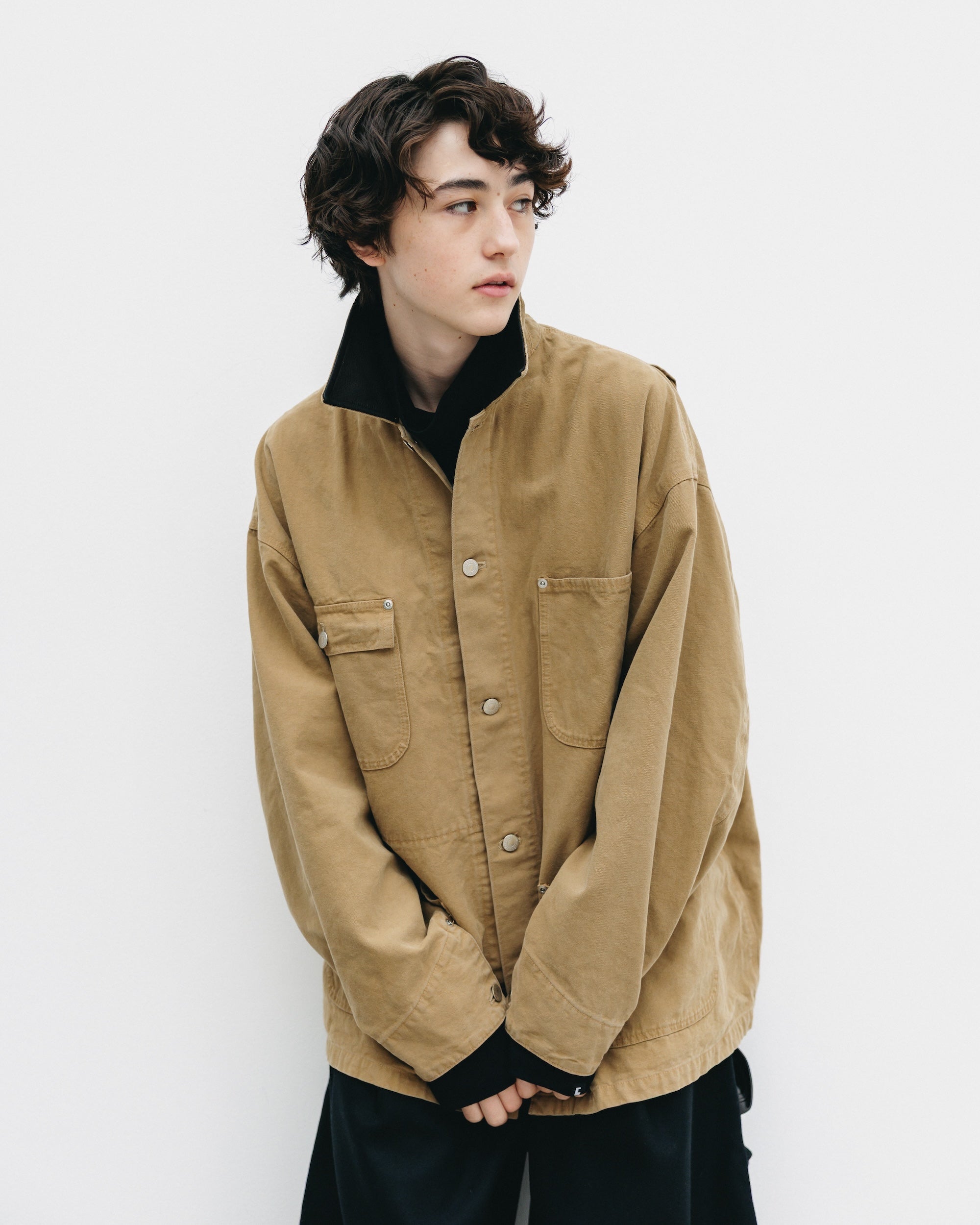 VINTAGE DYED CITY UTILITY COAT (BEIGE)