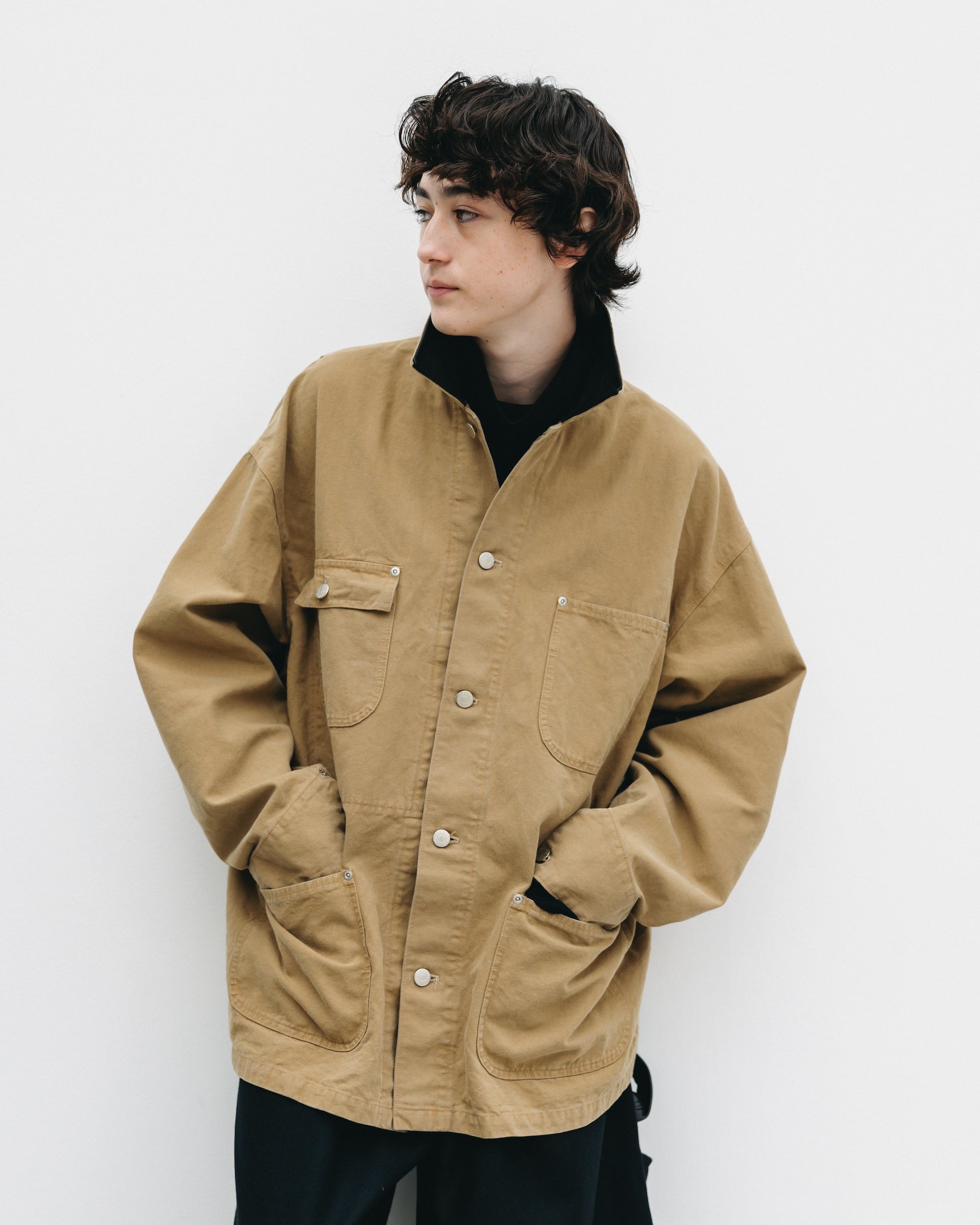 VINTAGE DYED CITY UTILITY COAT (BEIGE)