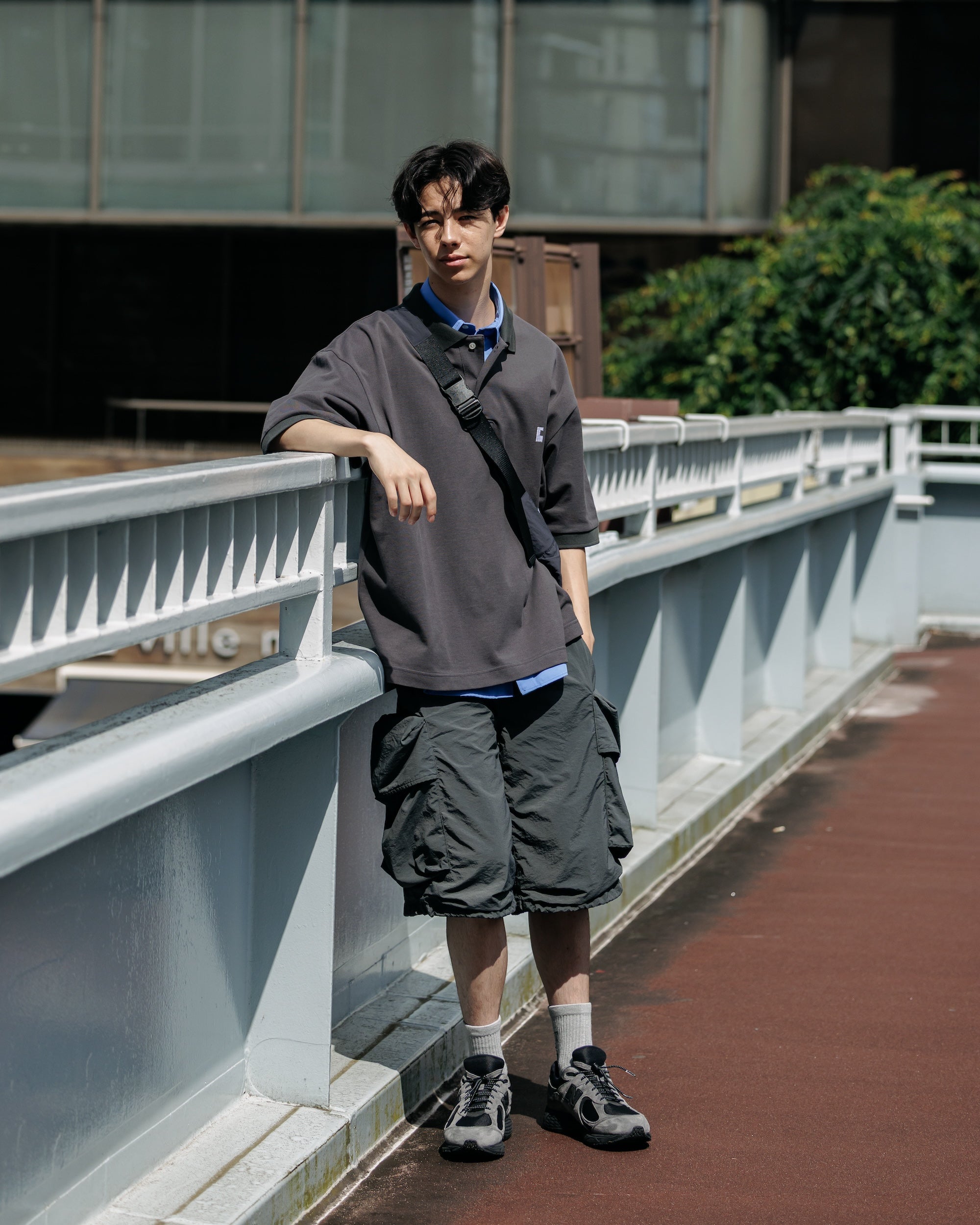 【6.25 WED 20:00- IN STOCK】VINTAGE WASHED CITY MILITARY HALF PANTS 002 (FADE BLACK)