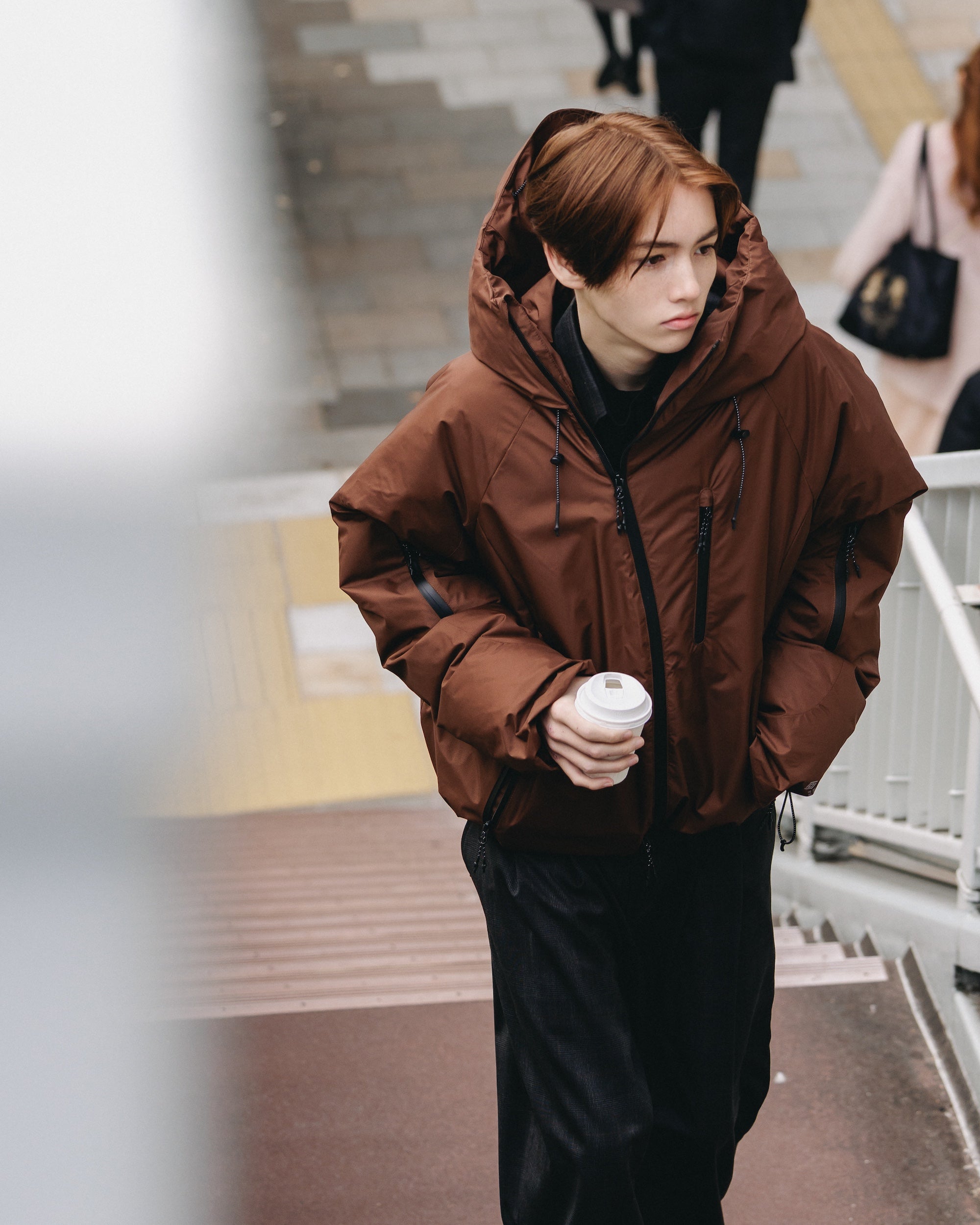 【12.20 SAT 20:00- IN STOCK】+phenix WINDSTOPPER® by GORE-TEX LABS CITY PUFFER JACKET (CHOCOLATE BROWN)
