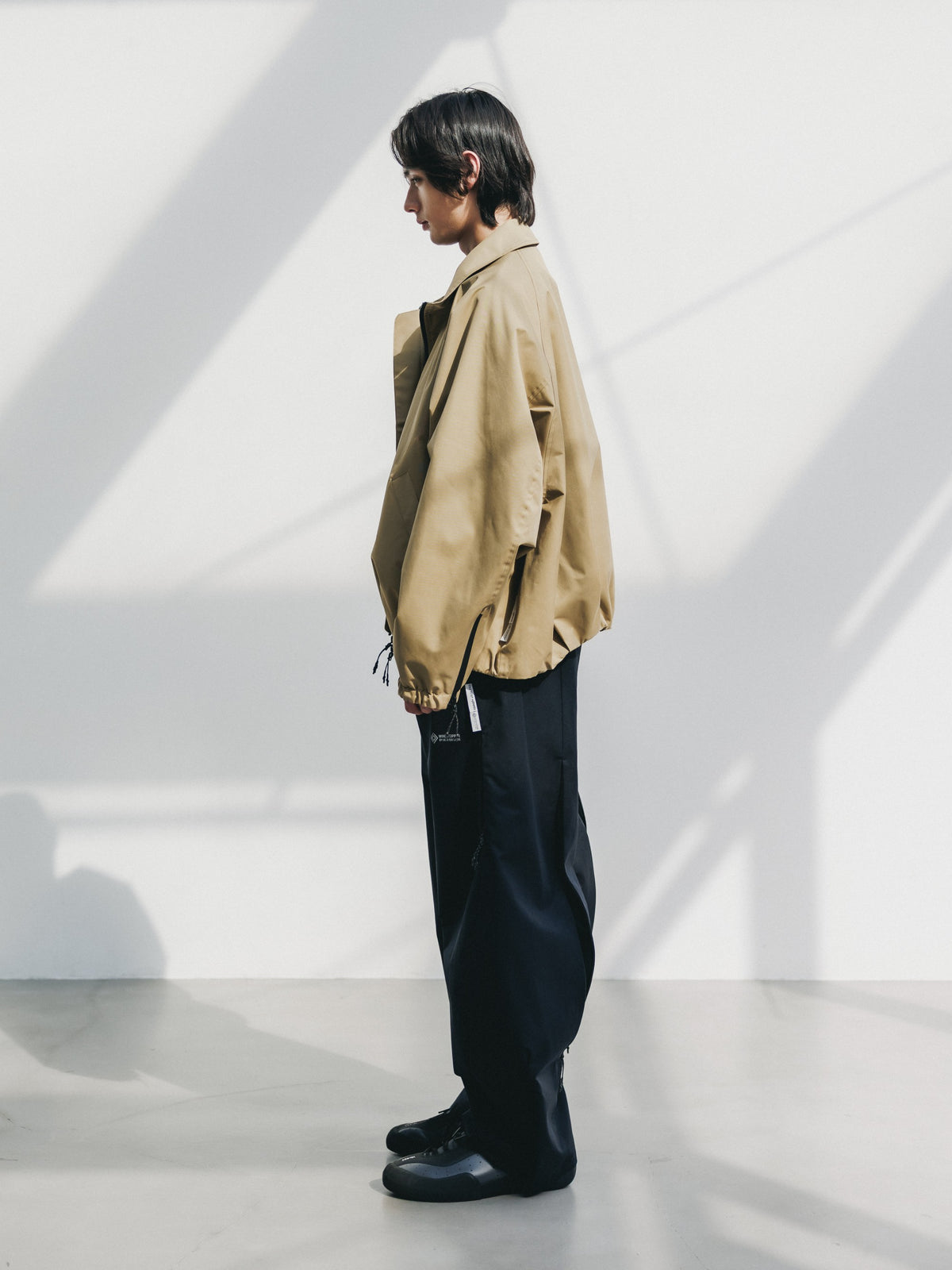 【10.17 SAT 20:00- IN STOCK】 +phenix WINDSTOPPER® by GORE-TEX LABS TWILL CITY STAND BALLOON UTILITY JACKET (CAMEL BEIGE)