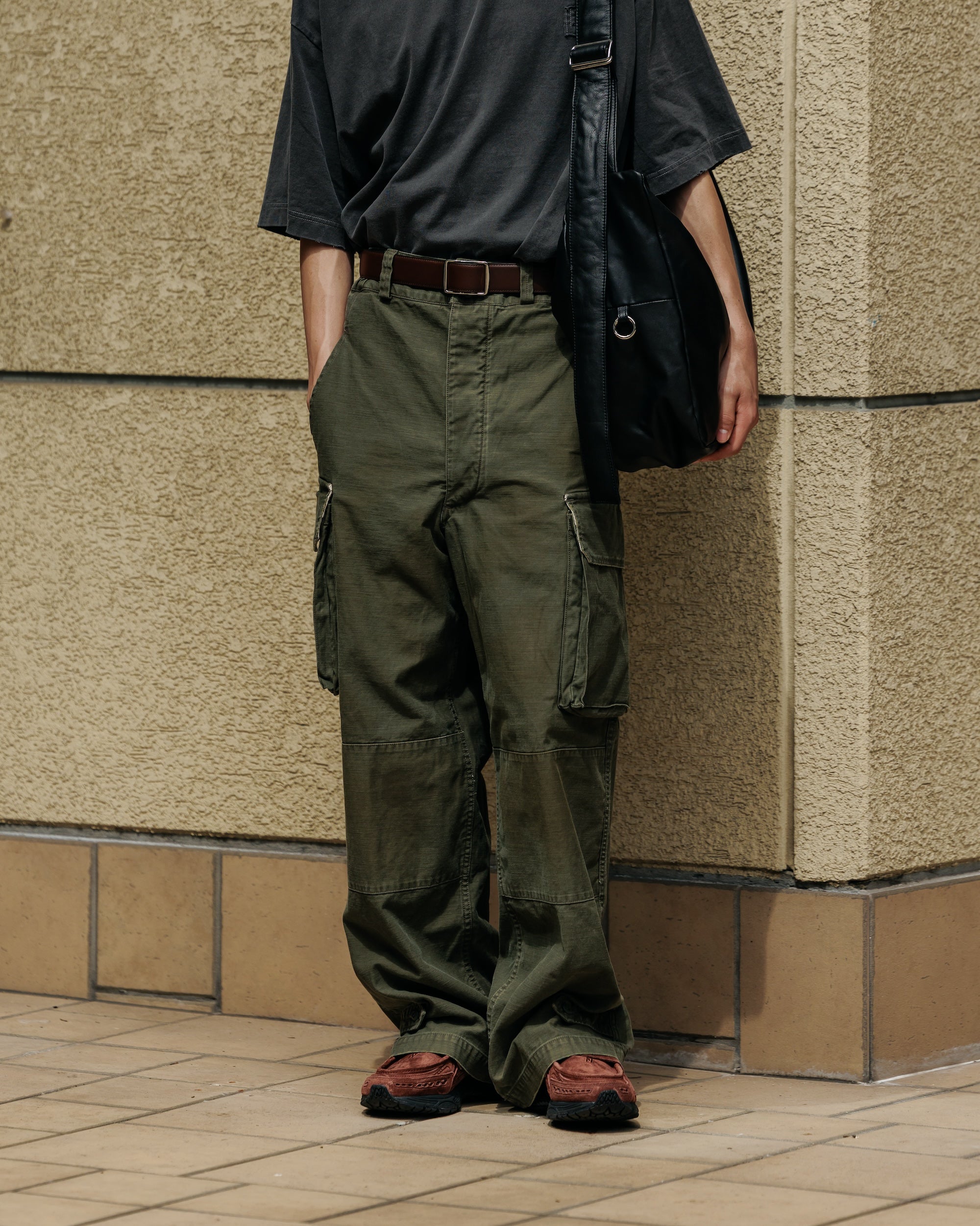 【6.18 WED 20:00- IN STOCK】VINTAGE EFFECT M47 PANTS (OLIVE)