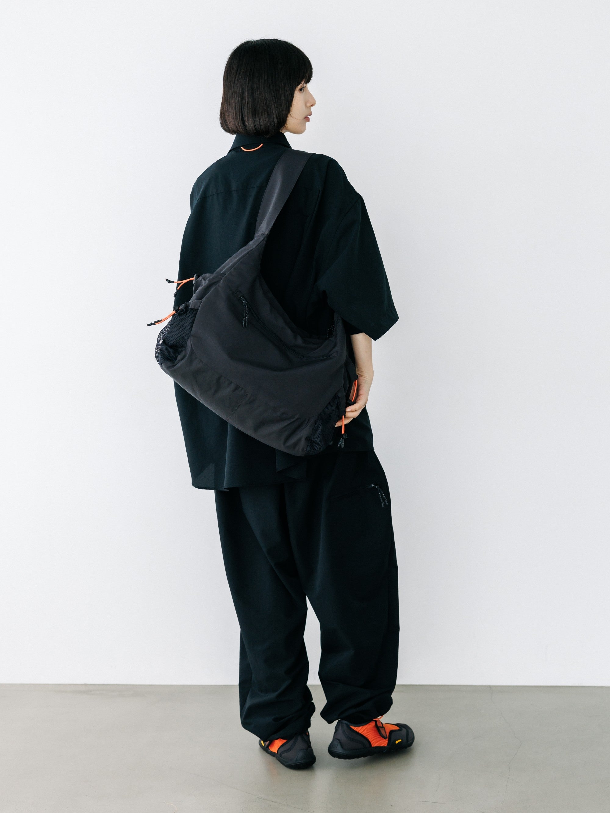 【8.22 SAT 20:00- IN STOCK】“C”COOLDOTS® MINI RIPSTOP CITY UNIFORM S/S SHIRT (BLACK×ORANGE)