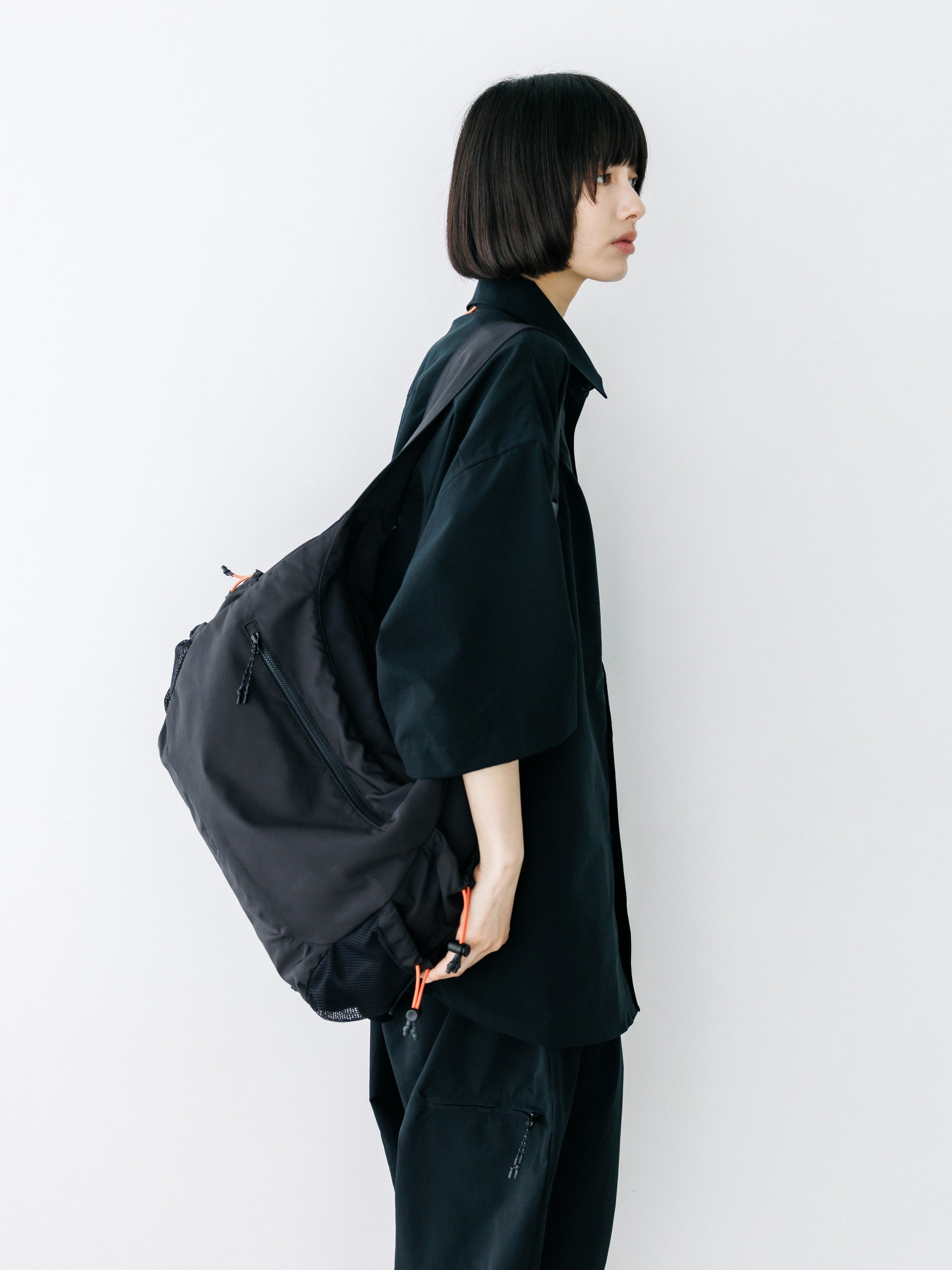 【8.22 SAT 20:00- IN STOCK】“C”COOLDOTS® MINI RIPSTOP CITY UNIFORM S/S SHIRT (BLACK×ORANGE)
