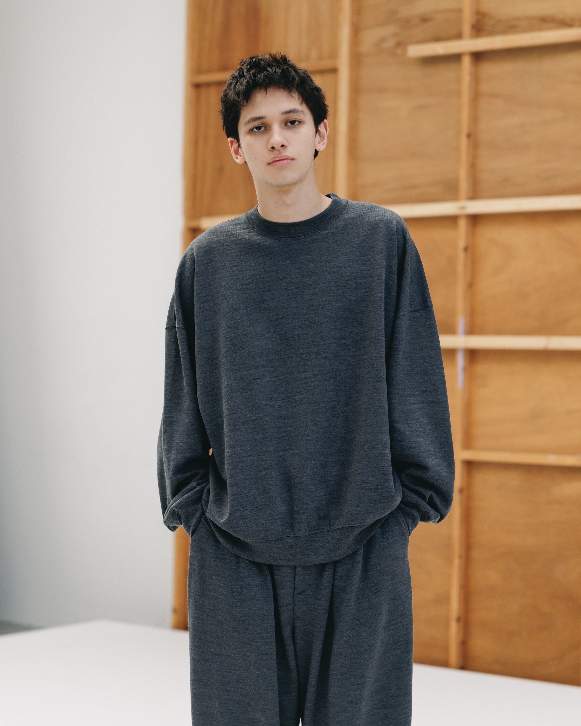 WOOL SWEATSHIRT (GRAY)