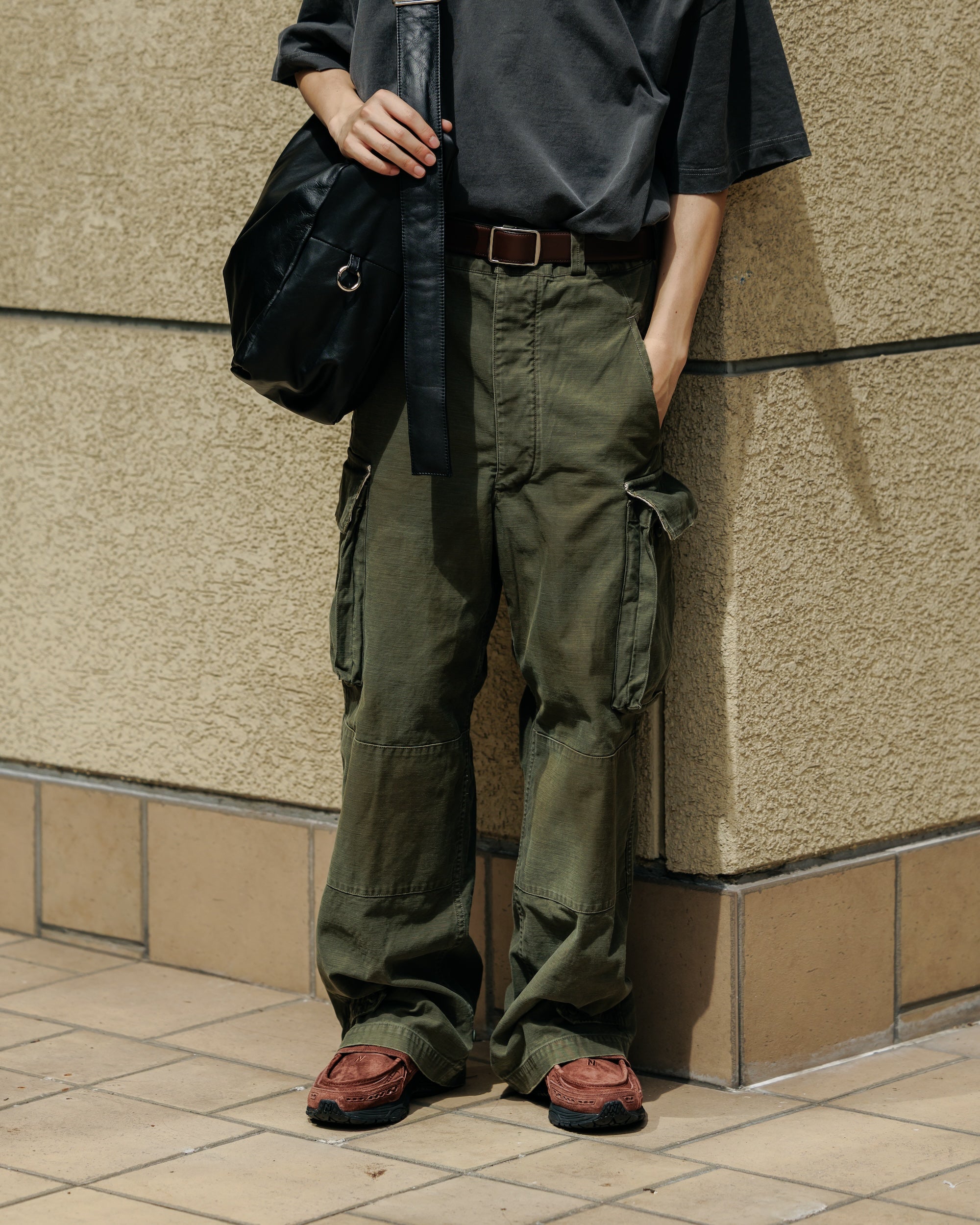【6.18 WED 20:00- IN STOCK】VINTAGE EFFECT M47 PANTS (OLIVE)