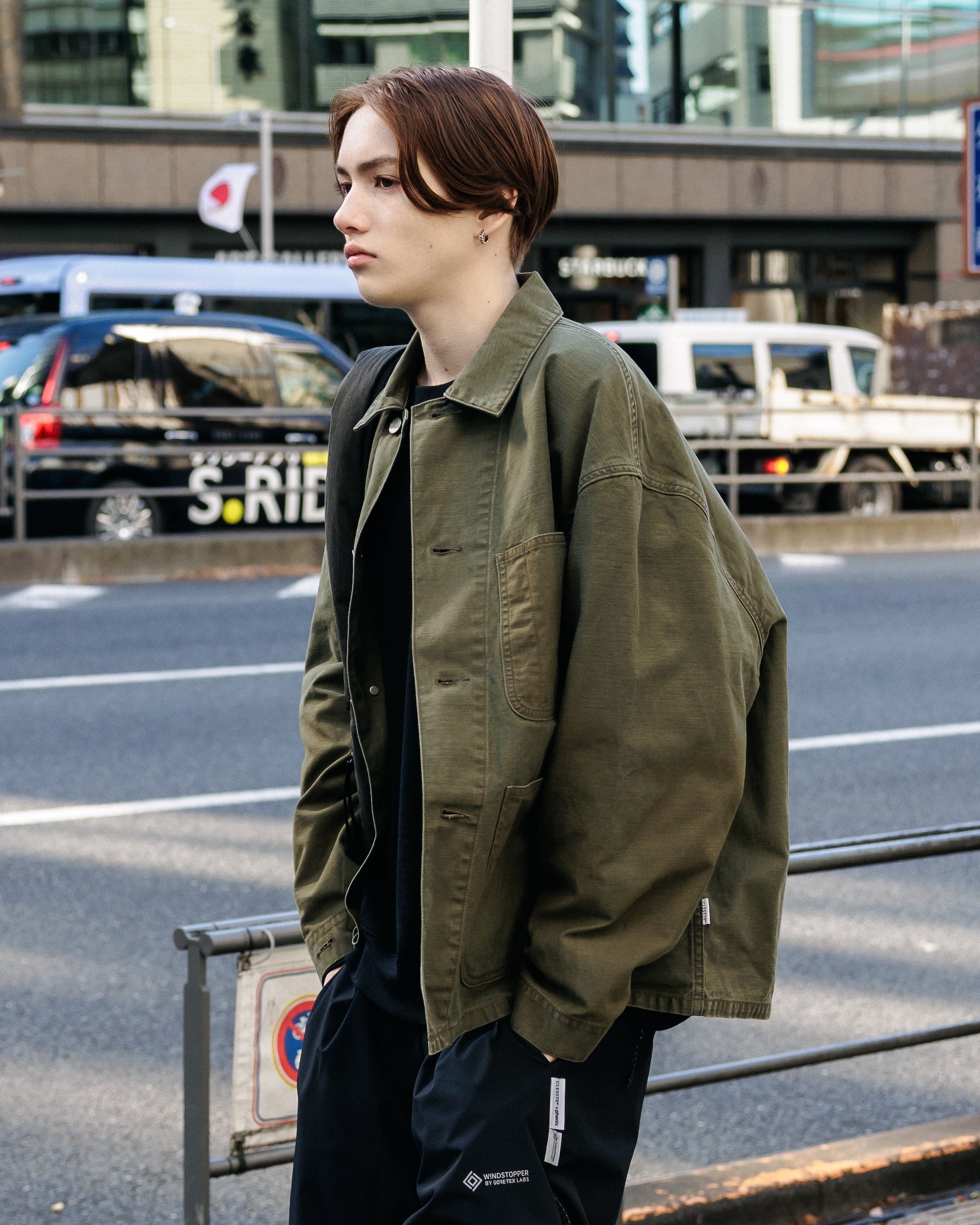 2.4 WED 20:00- IN STOCK】VINTAGE EFFECT P-41 JACKET (OLIVE)