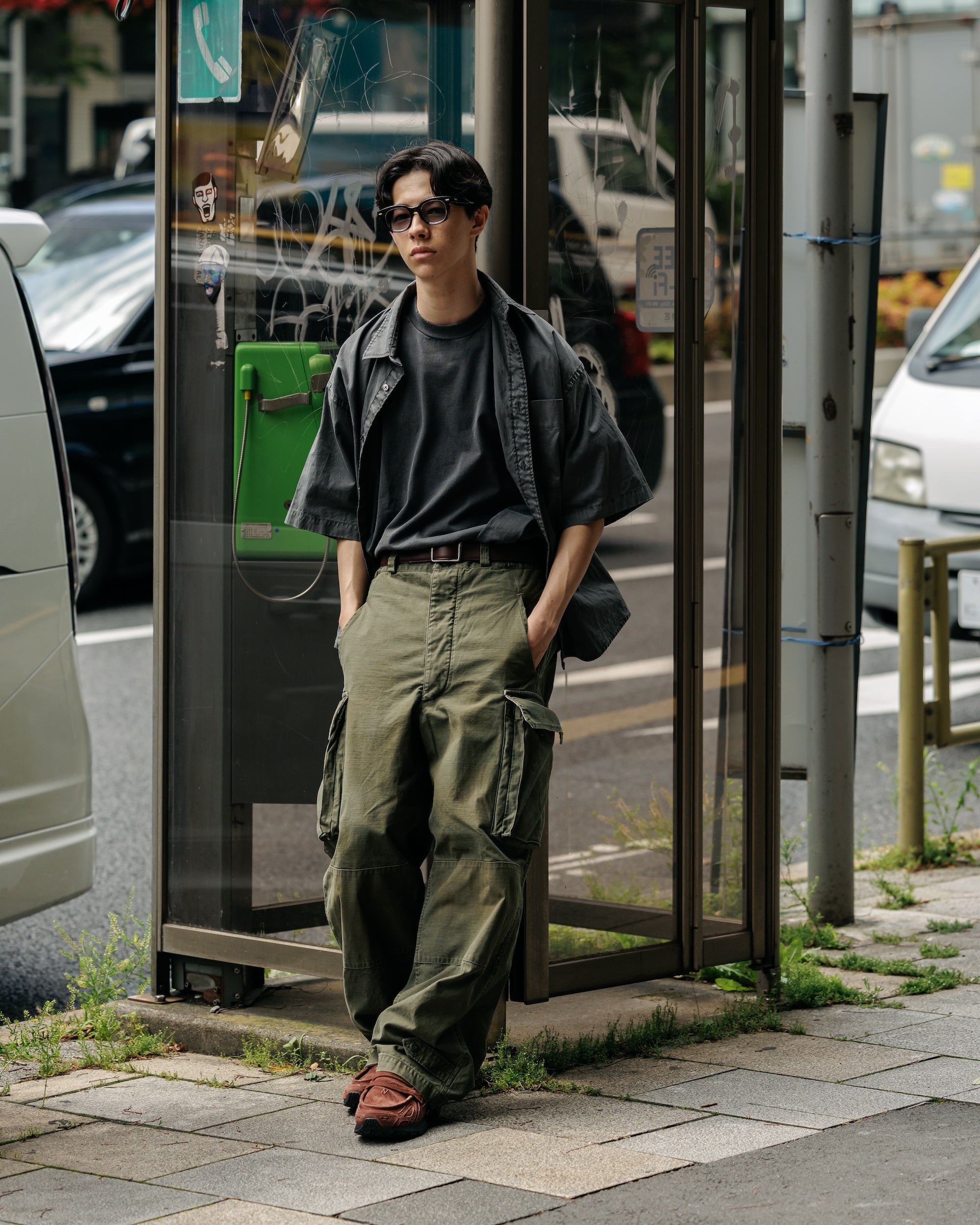 【6.18 WED 20:00- IN STOCK】VINTAGE EFFECT M47 PANTS (OLIVE)