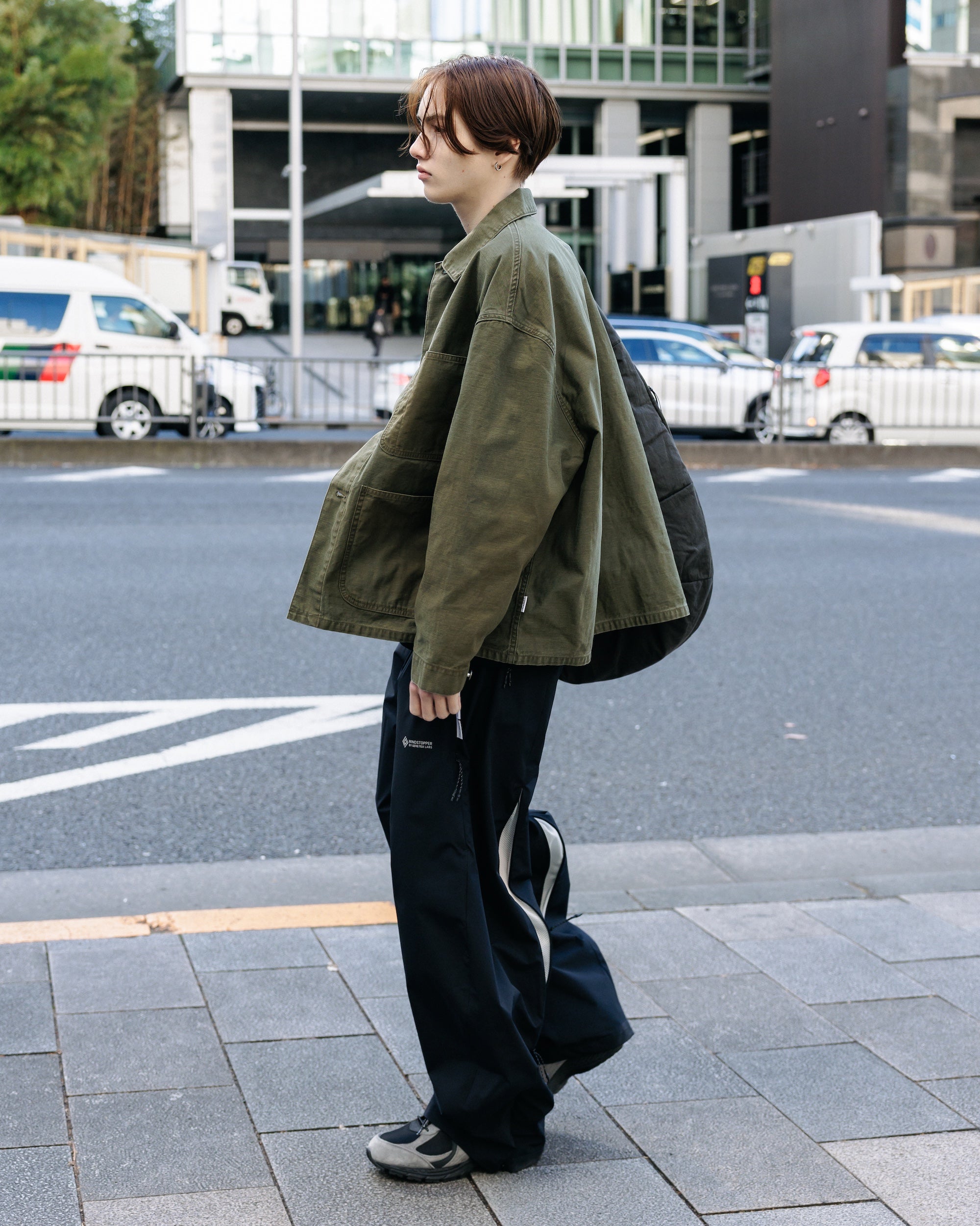 2.4 WED 20:00- IN STOCK】VINTAGE EFFECT P-41 JACKET (OLIVE)