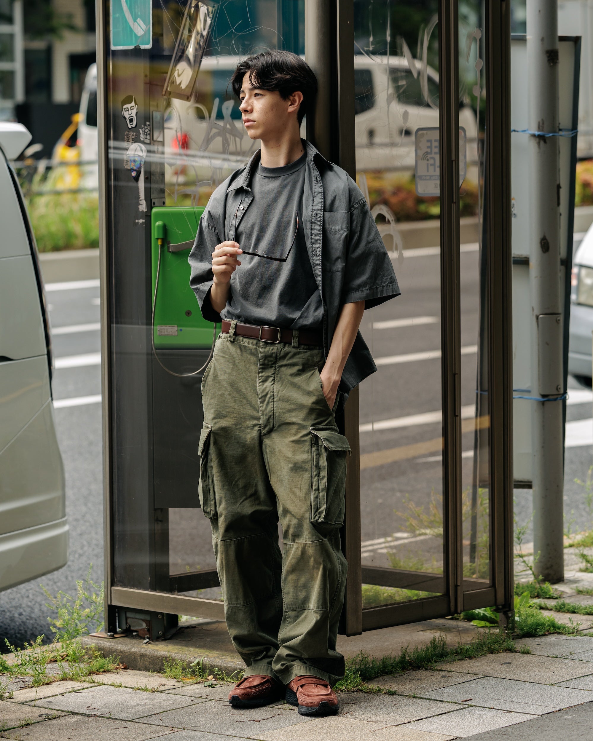 【6.18 WED 20:00- IN STOCK】VINTAGE EFFECT M47 PANTS (OLIVE)