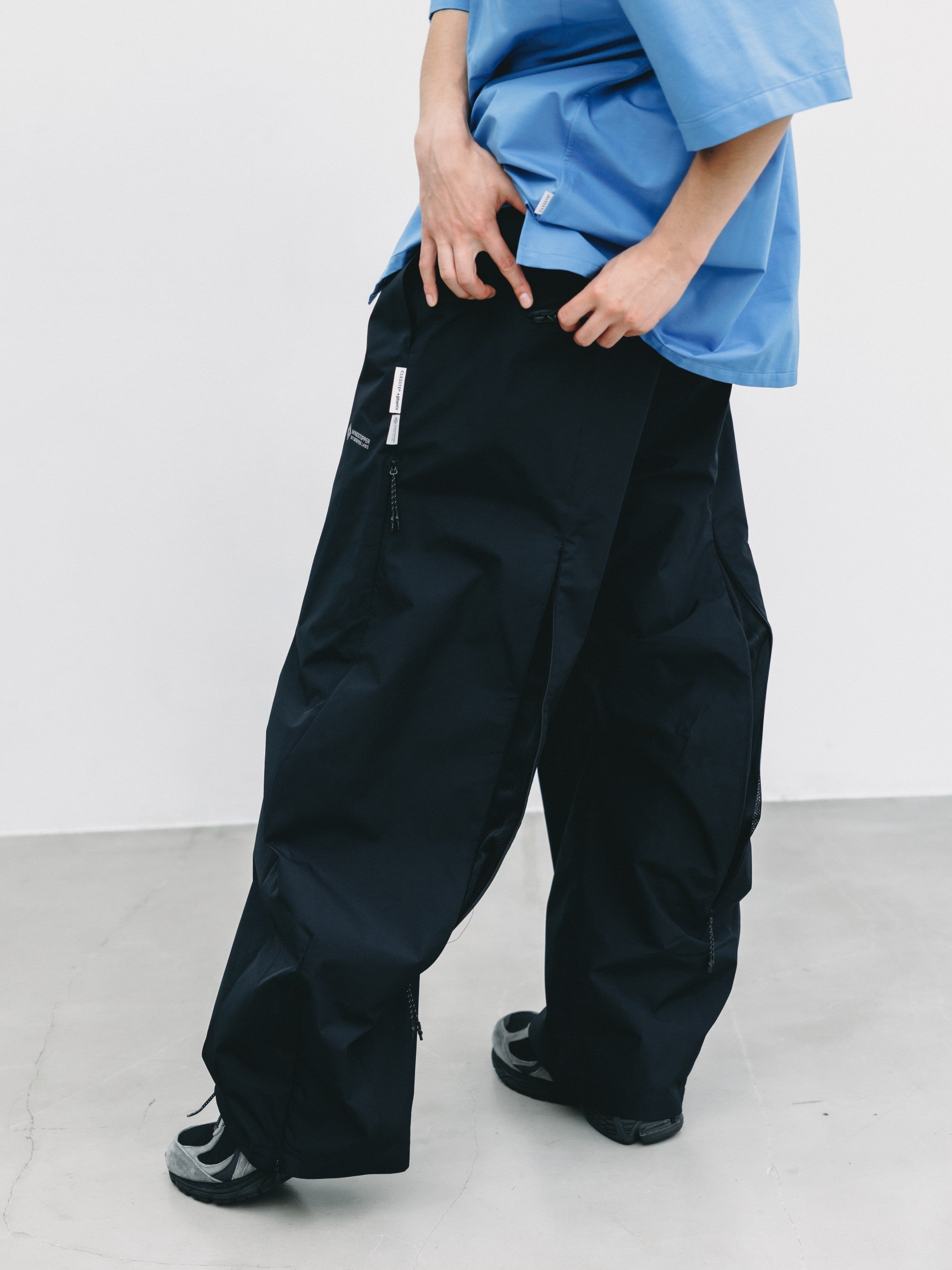 SL】+phenix WINDSTOPPER® by GORE-TEX LABS CITY BARREL LEG PANTS (BLACK