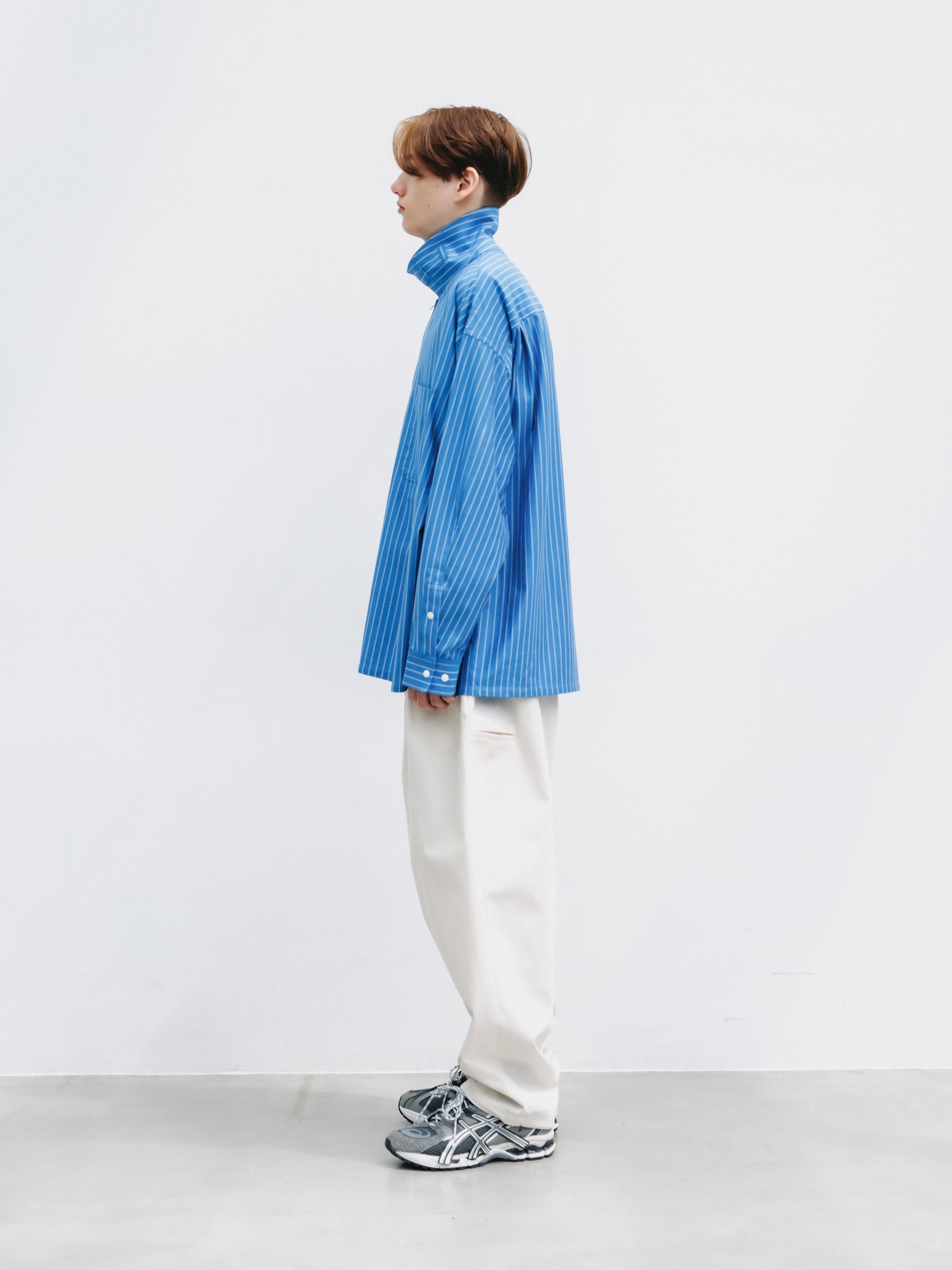 【4.29 WED 20:00- IN STOCK】T/C GABARDINE CITY UNIFORM WIDE TAPERED PANTS (IVORY)
