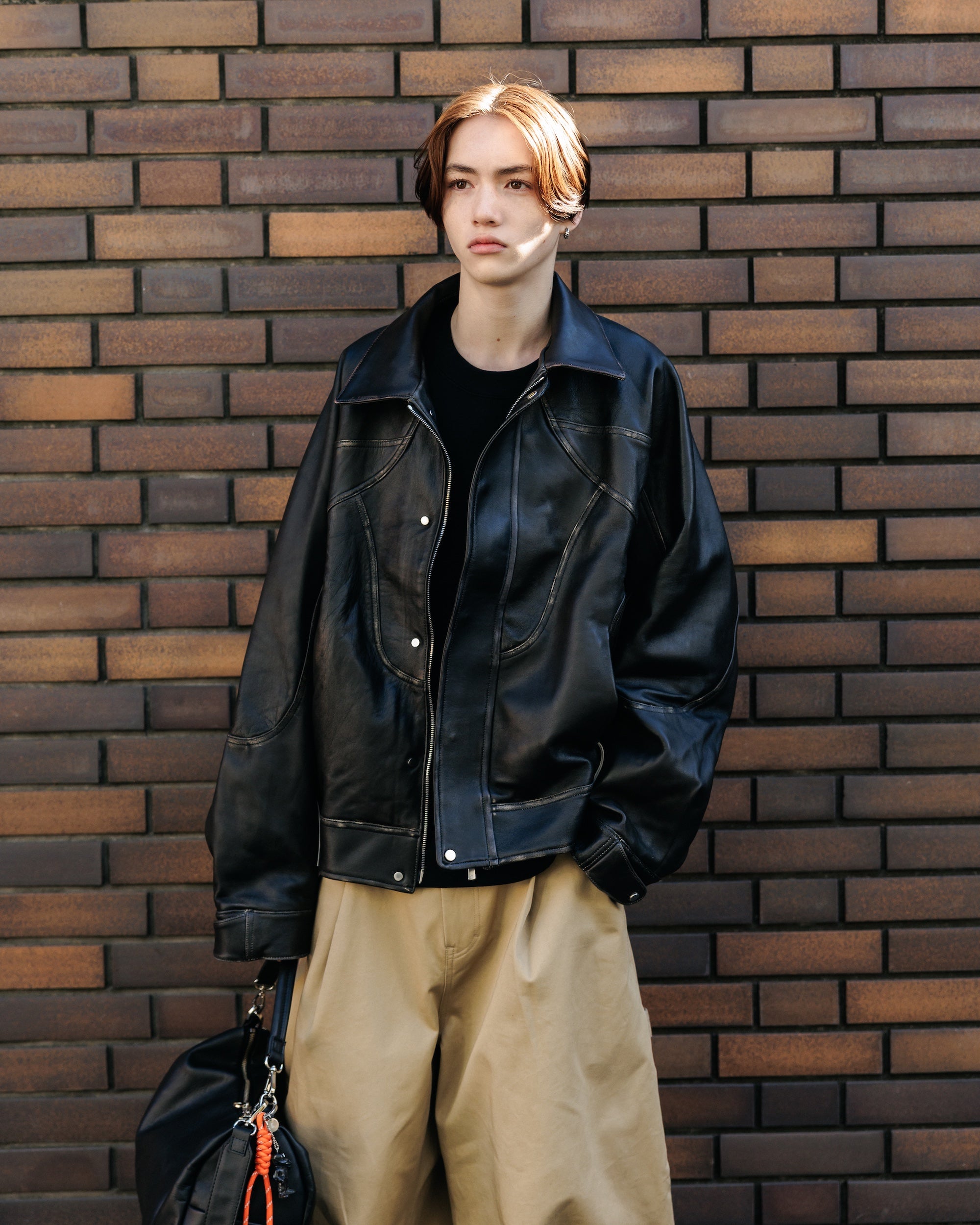 VINTAGE SHEEP LEATHER FUTURE JACKET (BLACK)