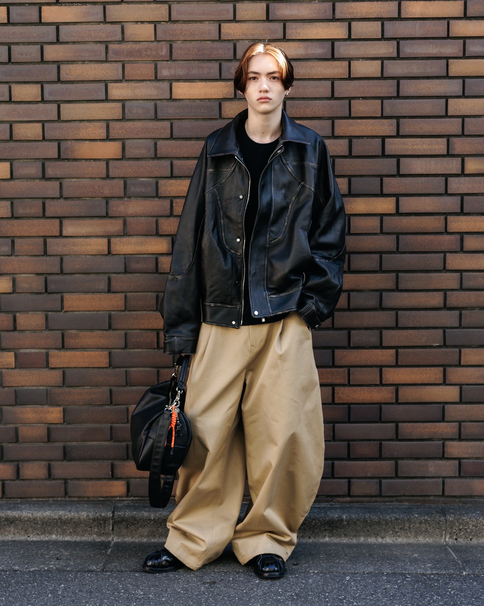 VINTAGE SHEEP LEATHER FUTURE JACKET (BLACK)