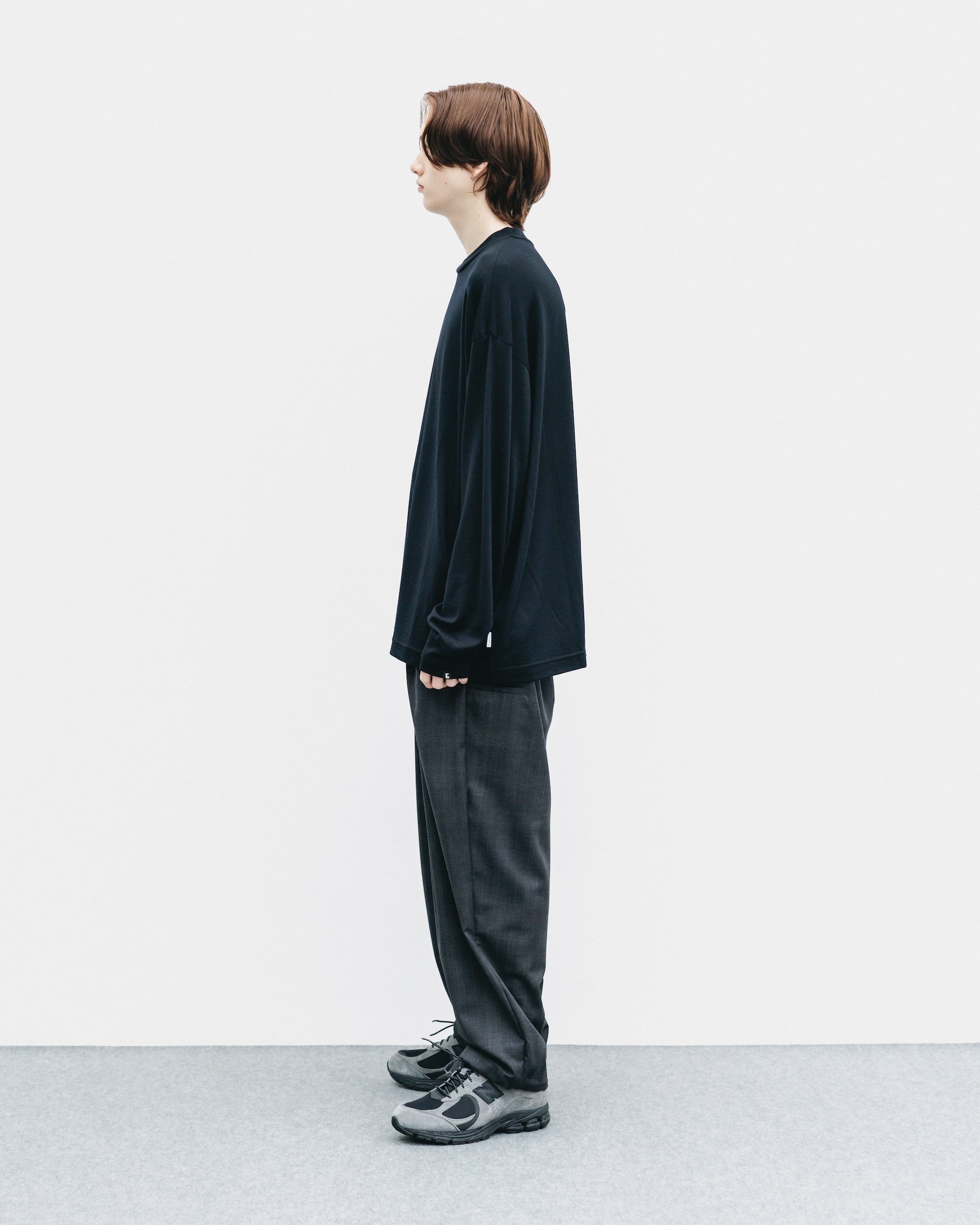 【11.12 WED 20:00- IN STOCK】WOOL L/S T-SHIRT (BLACK)