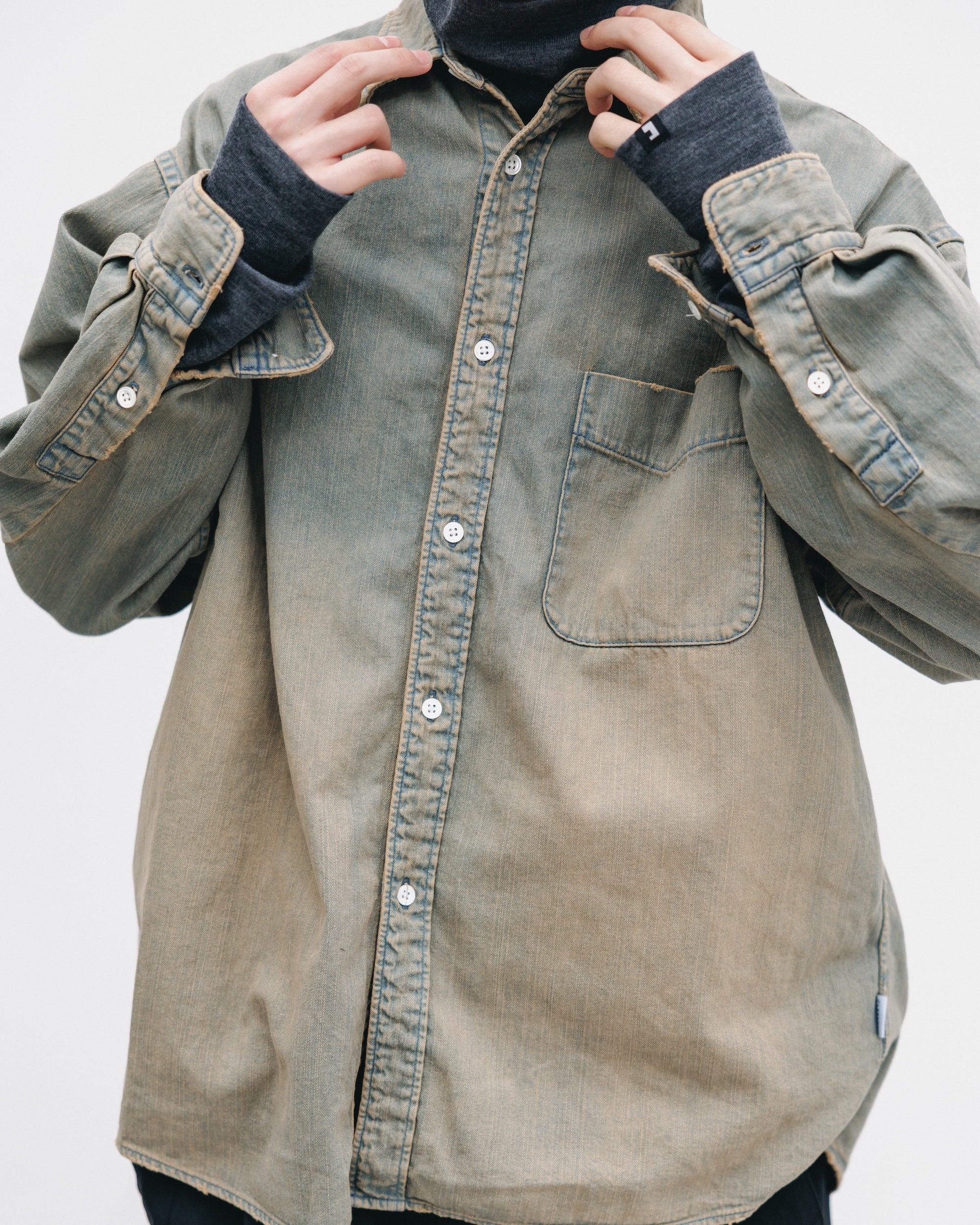 【2.28 SAT 20:00- IN STOCK】DENIM CLASSIC CITY L/S SHIRT (VINTAGE BEIGE)