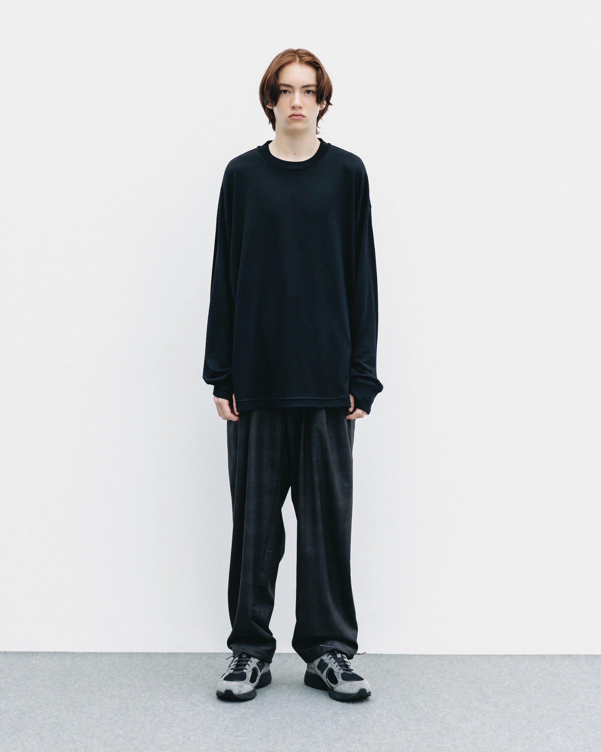 【11.12 WED 20:00- IN STOCK】WOOL L/S T-SHIRT (BLACK)