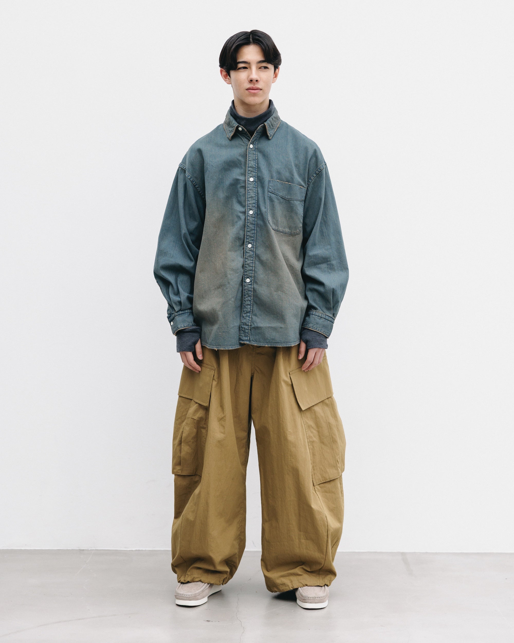 【2.28 SAT 20:00- IN STOCK】DENIM CLASSIC CITY L/S SHIRT (VINTAGE BROWN)