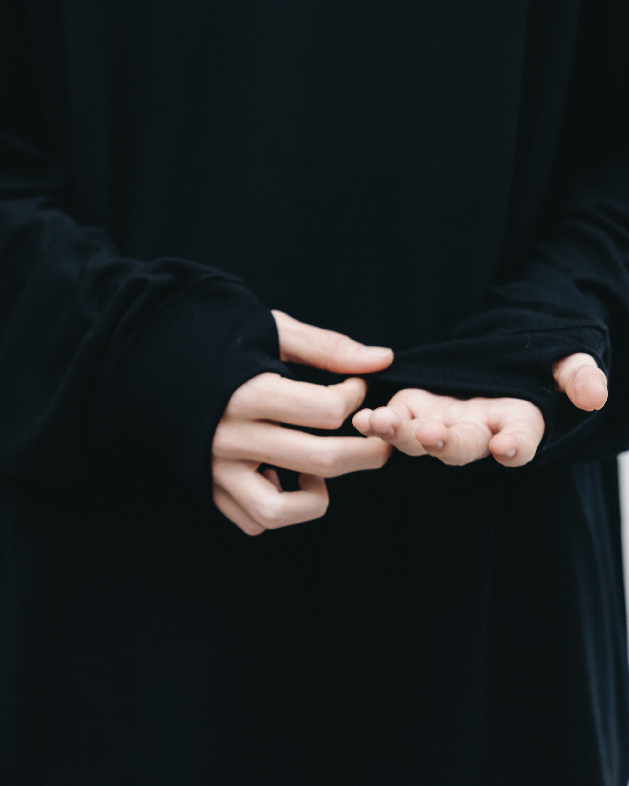 【11.12 WED 20:00- IN STOCK】WOOL L/S T-SHIRT (BLACK)