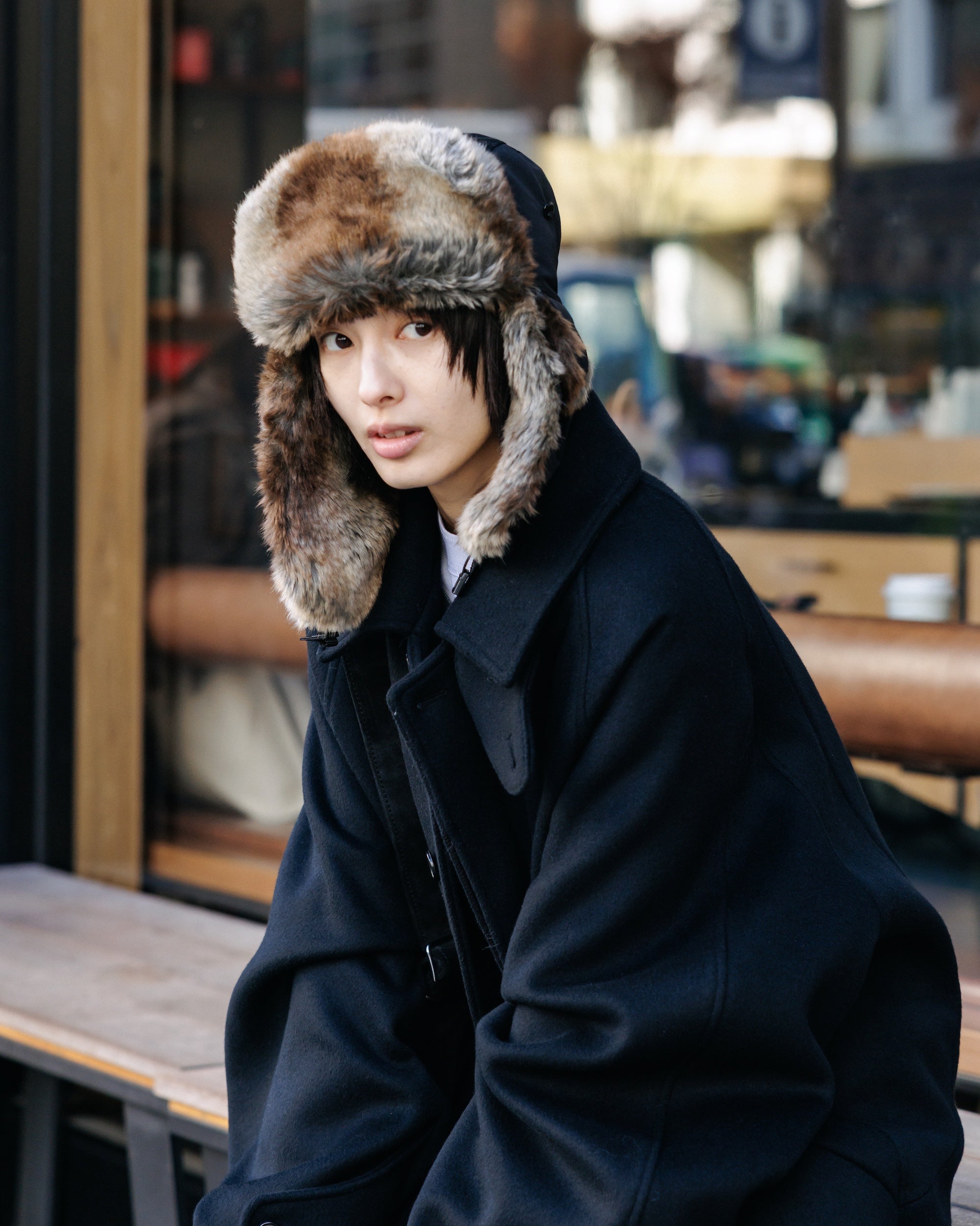 【12.17 WED 20:00- IN STOCK】CITY TRAPPER CAP (BLACK)