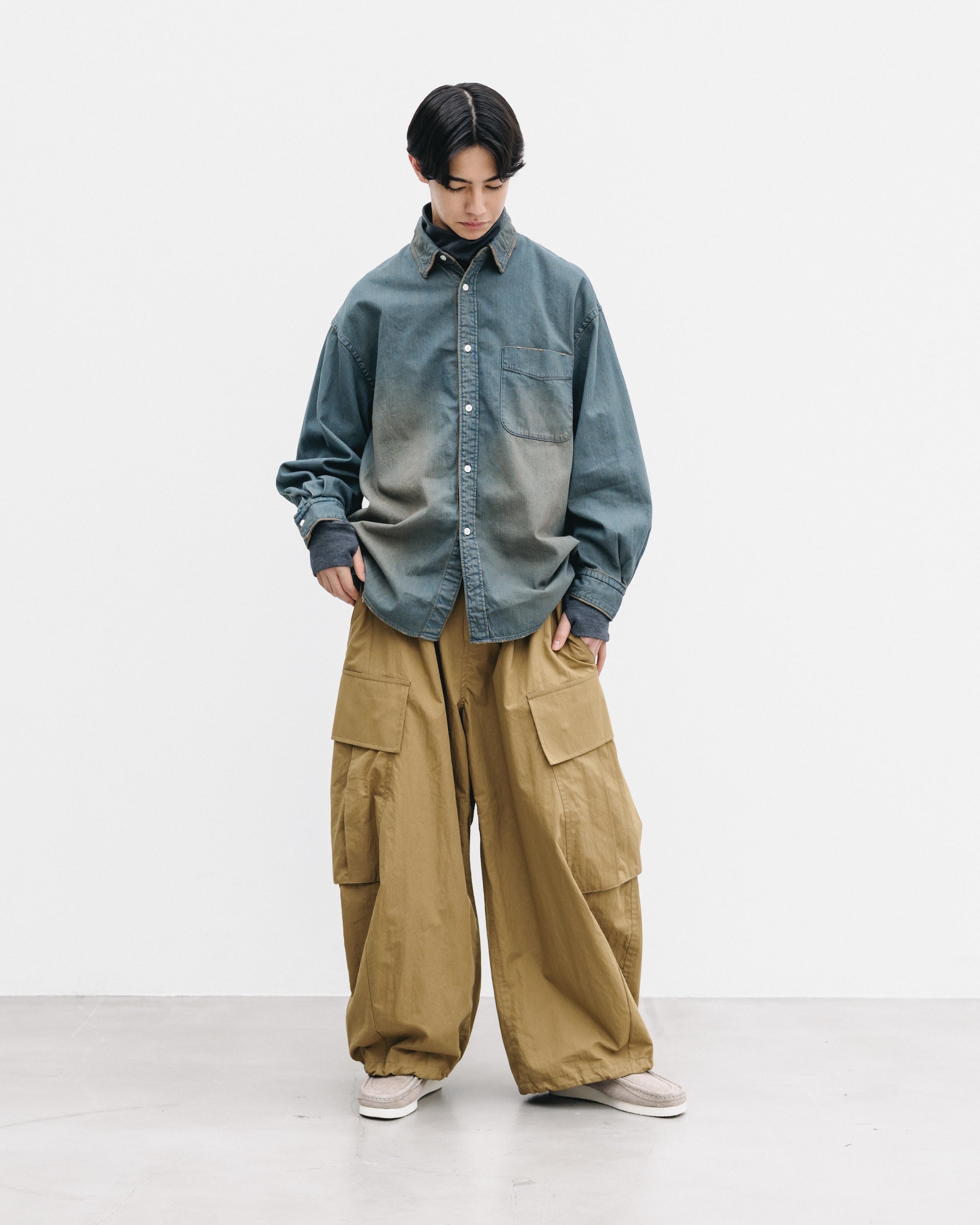 【2.28 SAT 20:00- IN STOCK】DENIM CLASSIC CITY L/S SHIRT (VINTAGE BROWN)