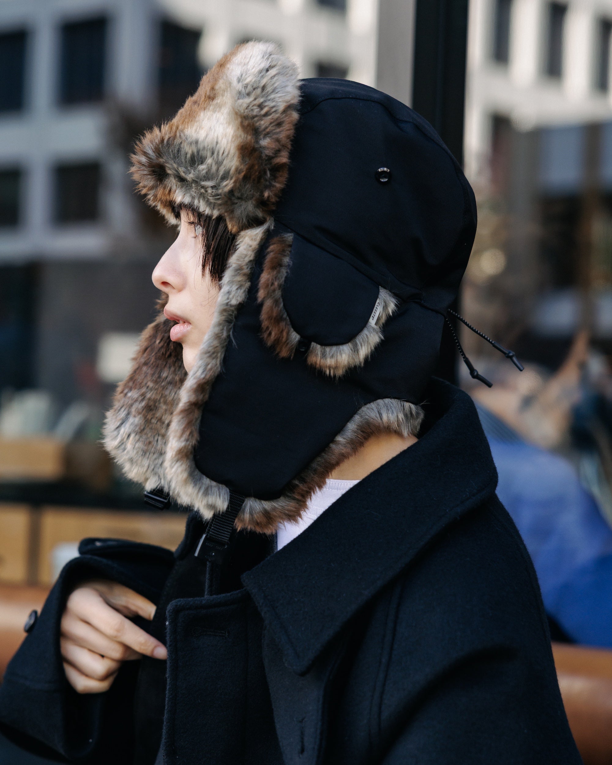 【12.17 WED 20:00- IN STOCK】CITY TRAPPER CAP (BLACK)