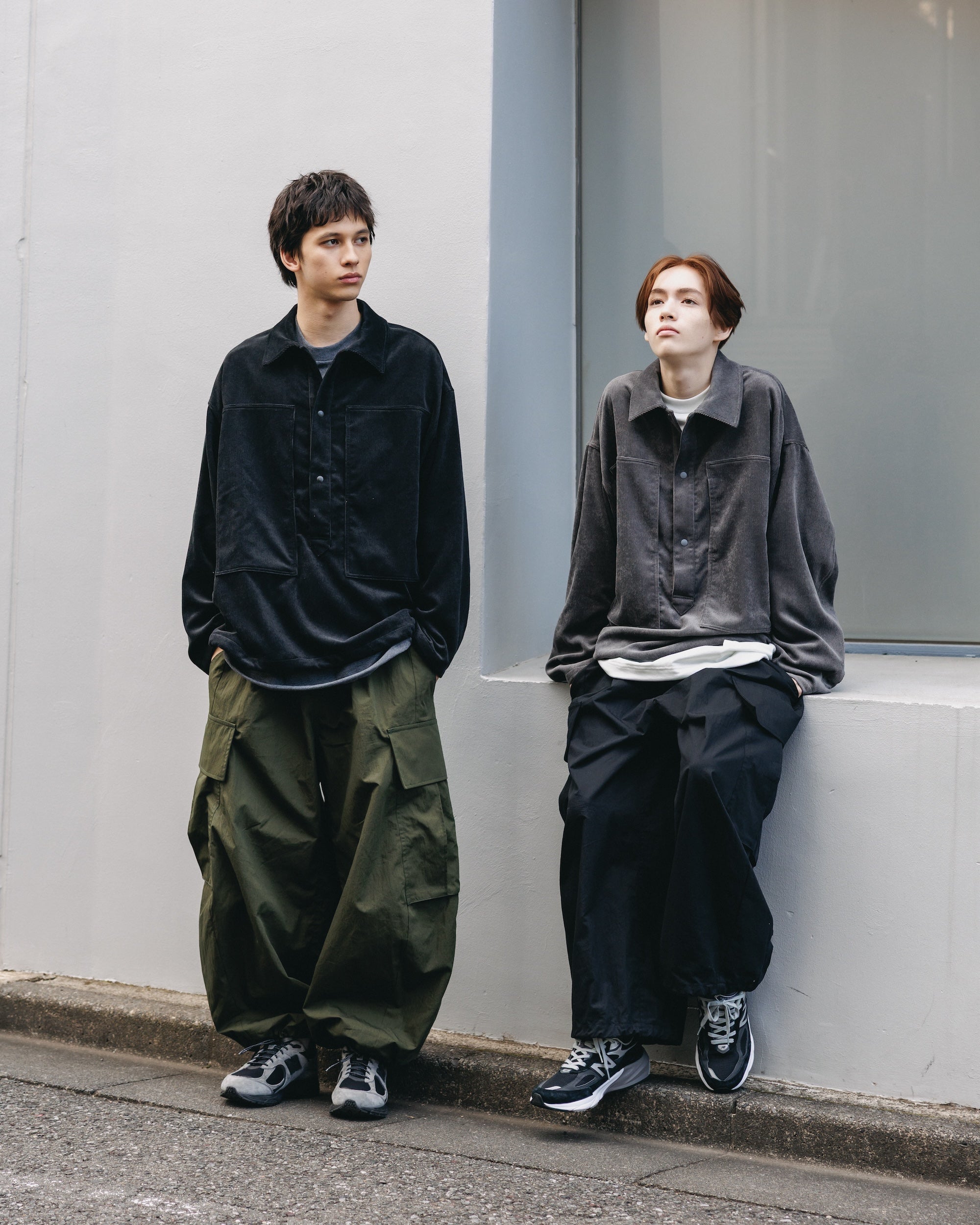 【11.26 WED 20:00- IN STOCK】MEGA POCKET BALLOON CARGO PANTS (BLACK)