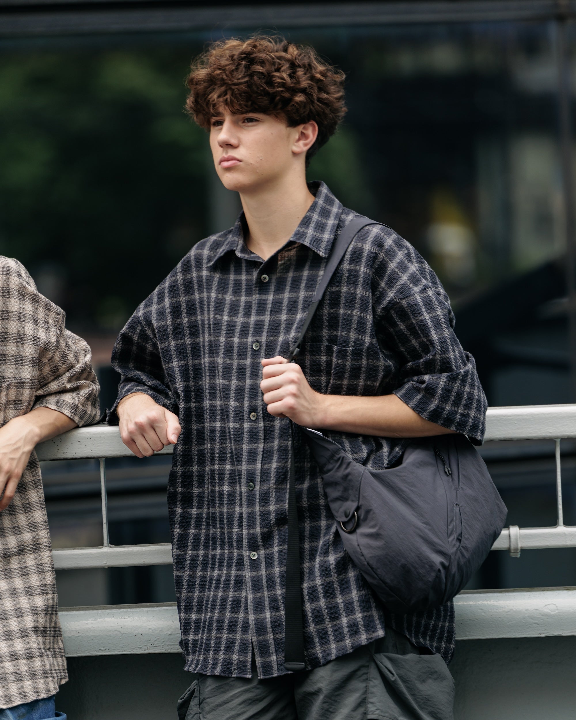 【6.25 WED 20:00- IN STOCK】PLAID SUCKER CLASSIC CITY S/S SHIRT (BLACK)