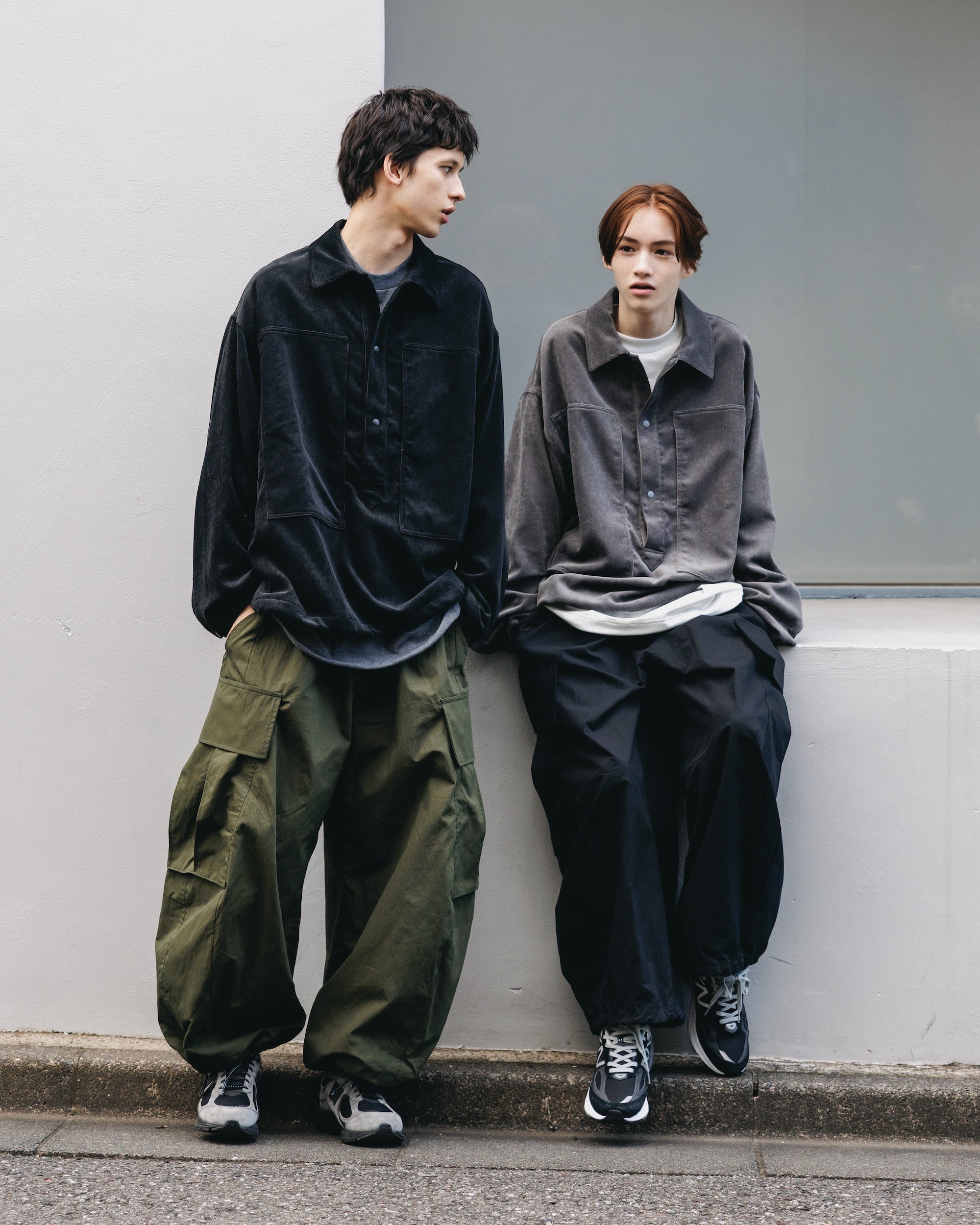【11.26 WED 20:00- IN STOCK】MEGA POCKET BALLOON CARGO PANTS (BLACK)