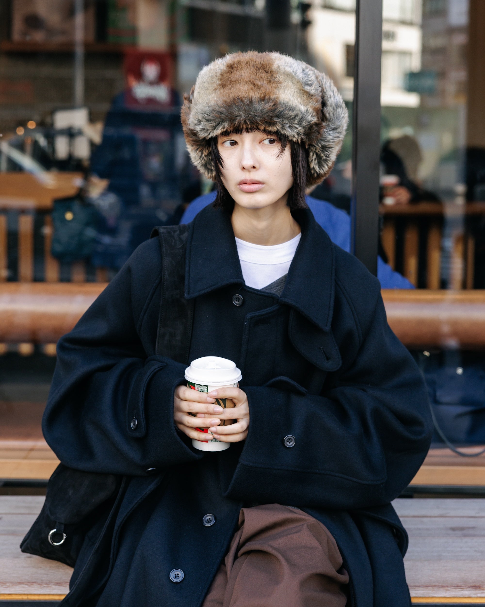 【12.17 WED 20:00- IN STOCK】CITY TRAPPER CAP (BLACK)