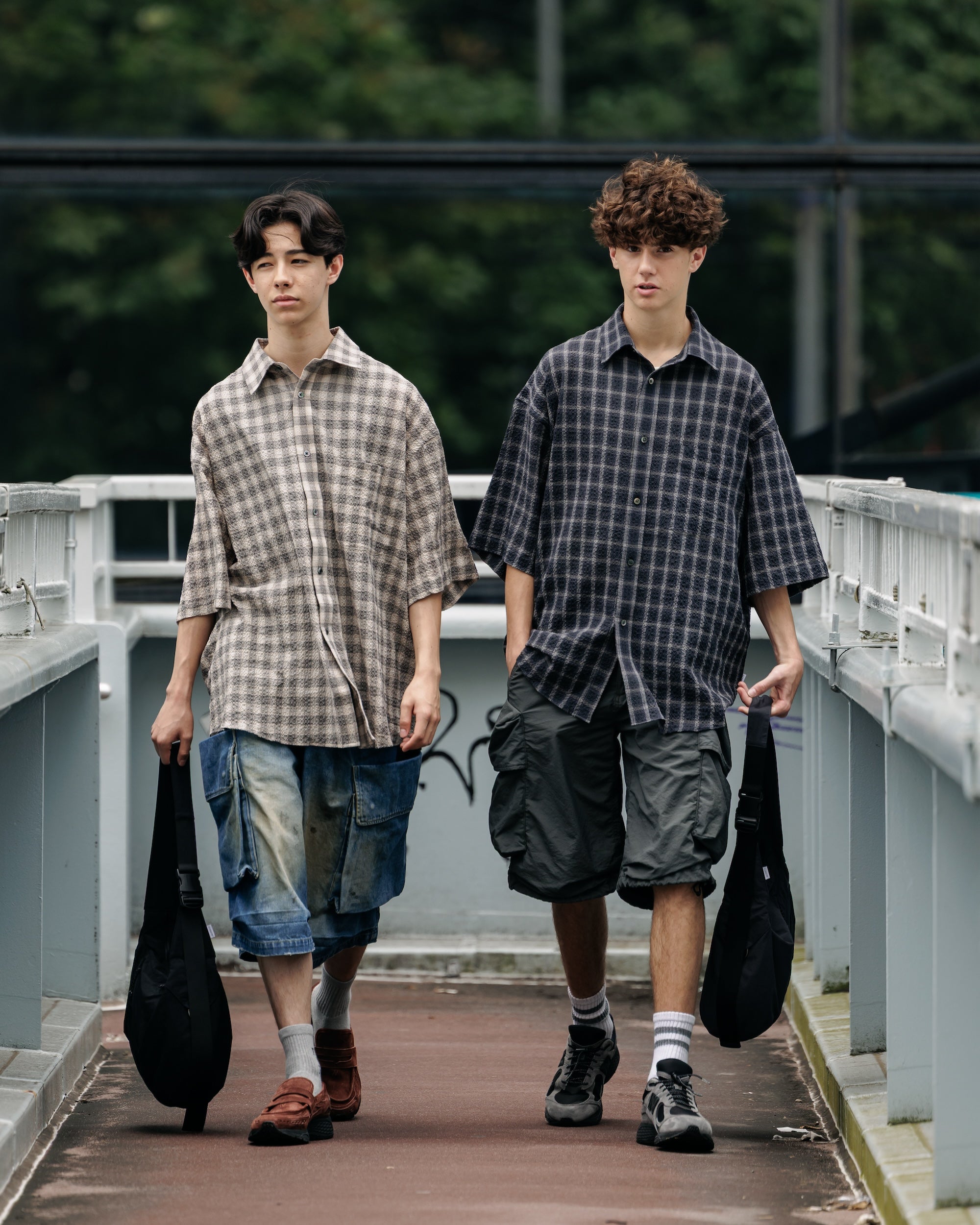 【6.25 WED 20:00- IN STOCK】VINTAGE WASHED CITY MILITARY HALF PANTS 002 (FADE BLACK)