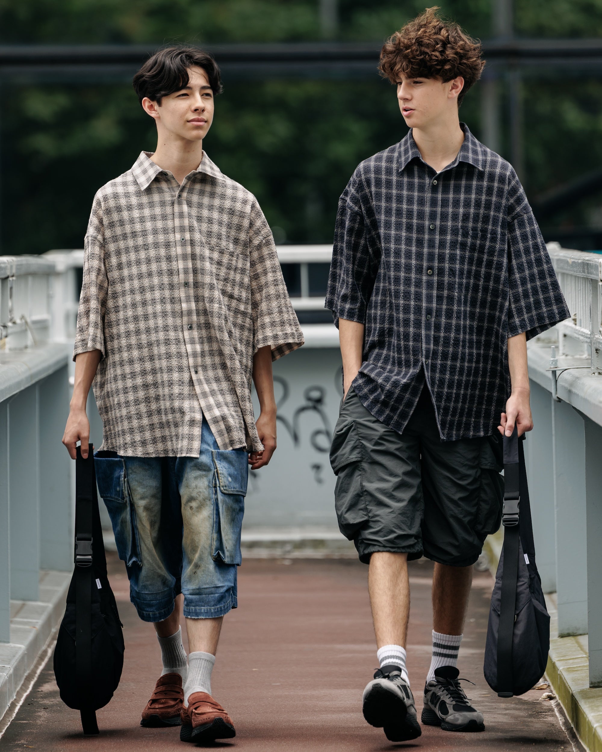 【6.25 WED 20:00- IN STOCK】VINTAGE WASHED CITY MILITARY HALF PANTS 002 (FADE BLACK)