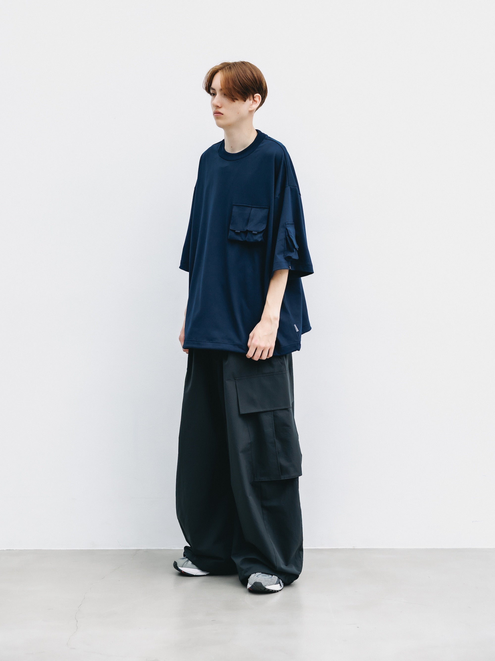 COOL DOTS®︎  MEGA POCKET BALLOON CARGO PANTS (CHARCOAL)