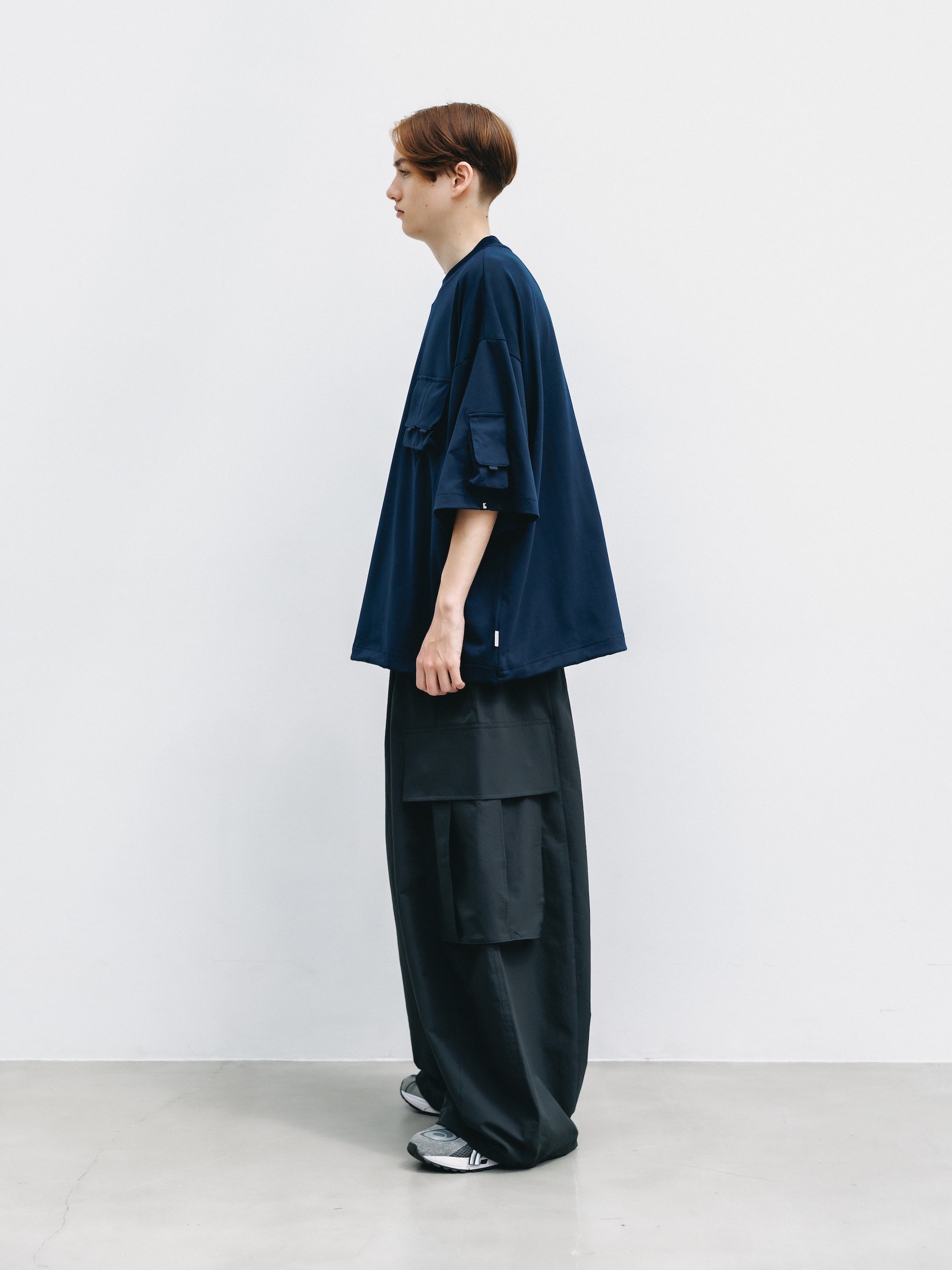 COOL DOTS®︎  MEGA POCKET BALLOON CARGO PANTS (CHARCOAL)