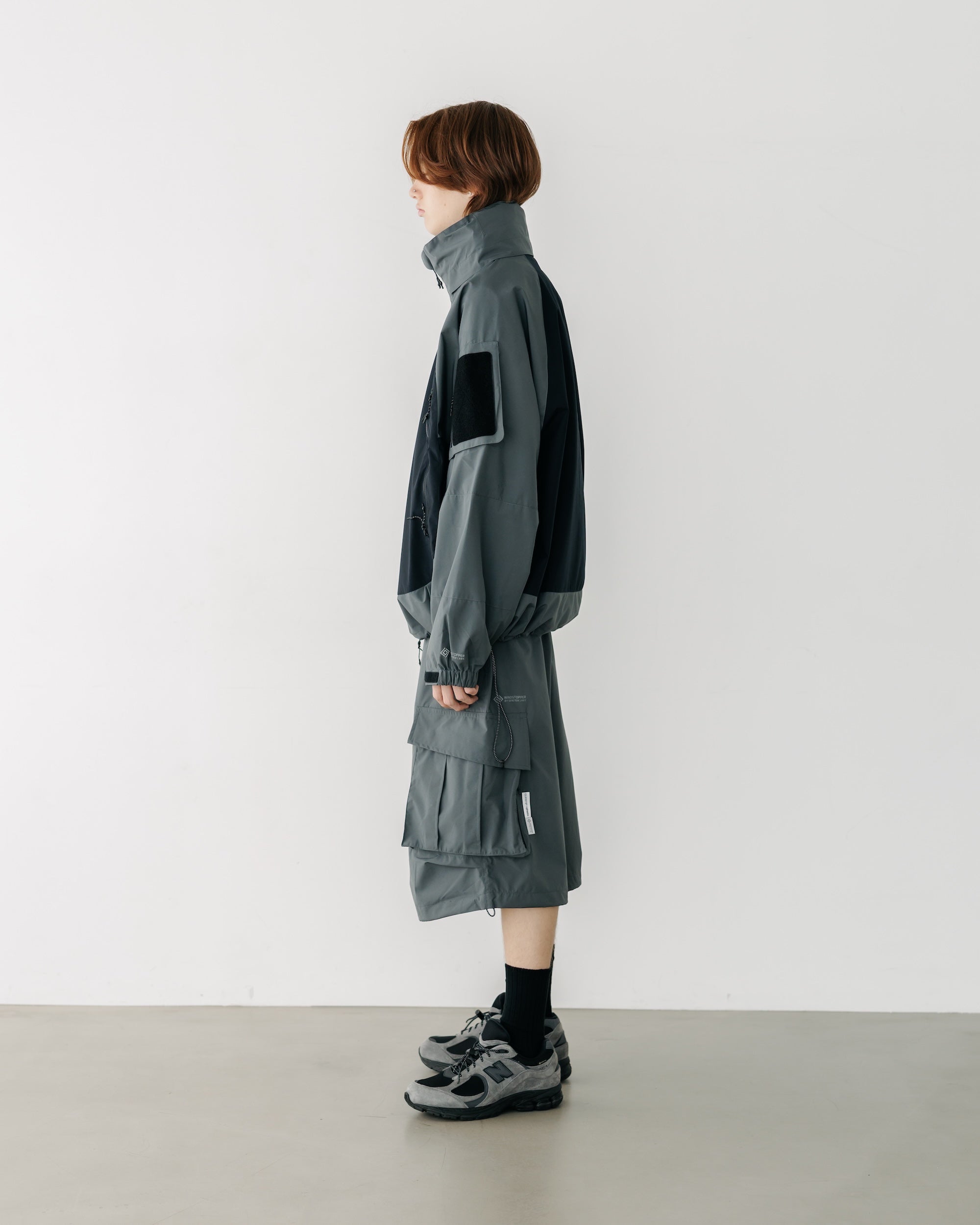 【9.17 WED 20:00- IN STOCK】+phenix WINDSTOPPER® by GORE-TEX LABS CITY MILITARY JACKET (GRAPHAITE GRAY× BLACK)