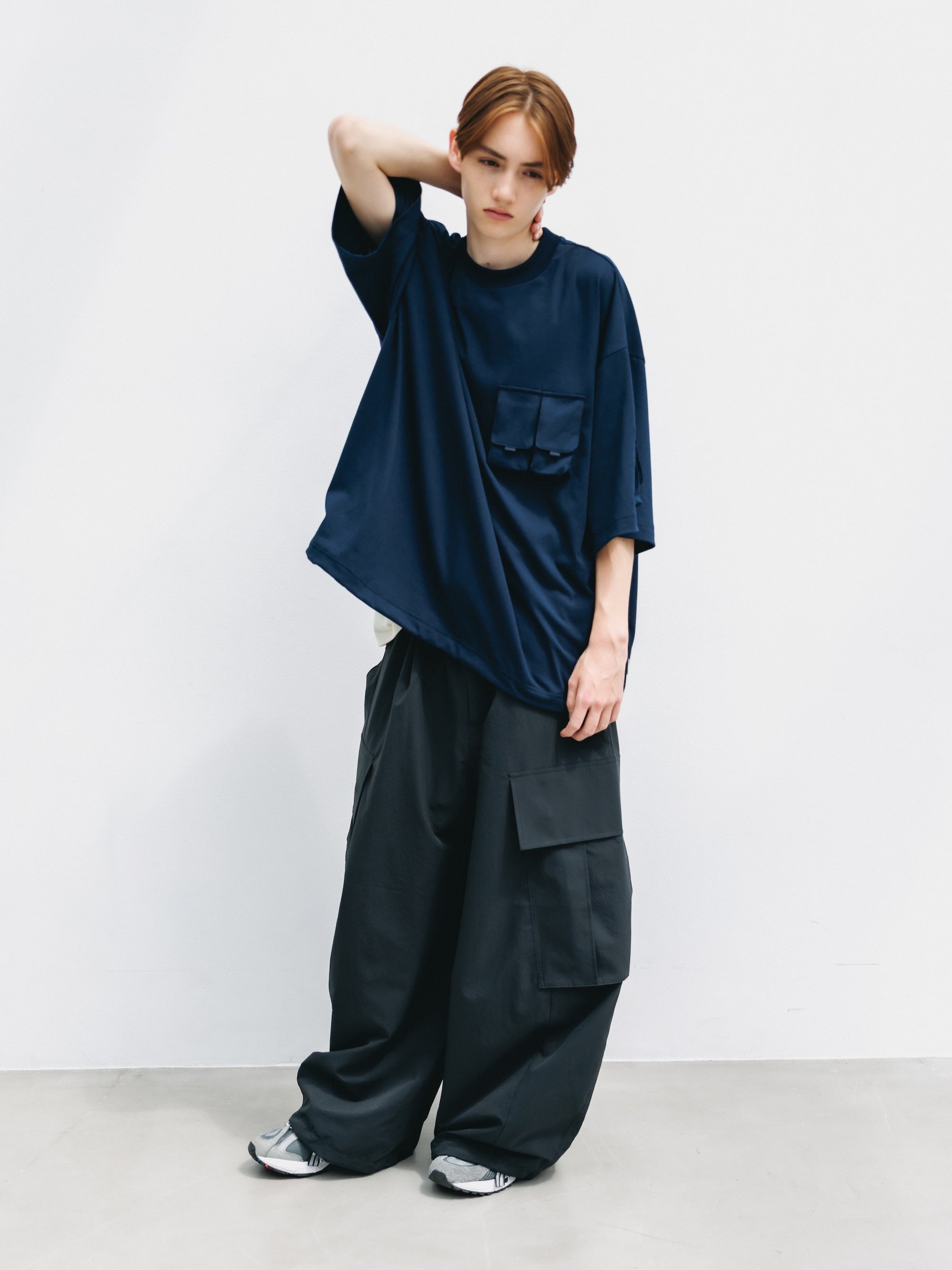 【7.1 WED 20:00- IN STOCK】MULTI POCKET S/S T-SHIRT (NAVY)