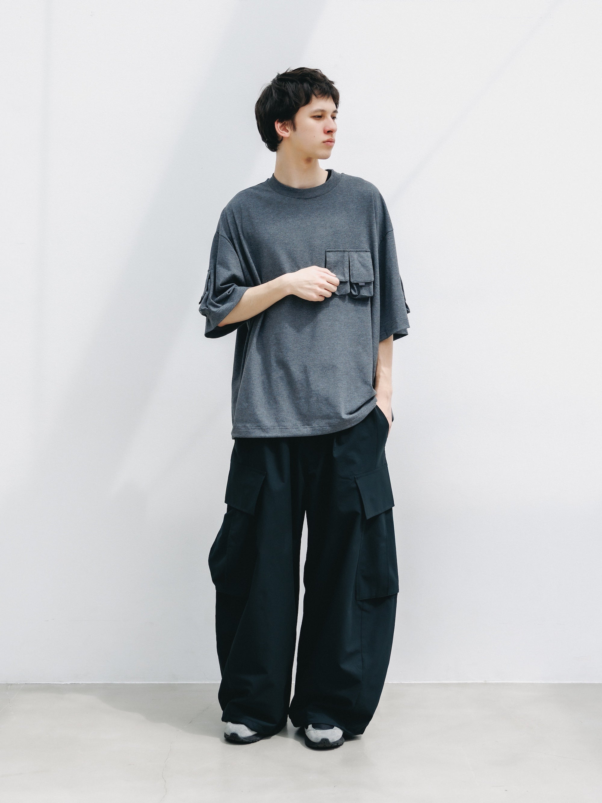 COOL DOTS®︎  MEGA POCKET BALLOON CARGO PANTS (BLACK)