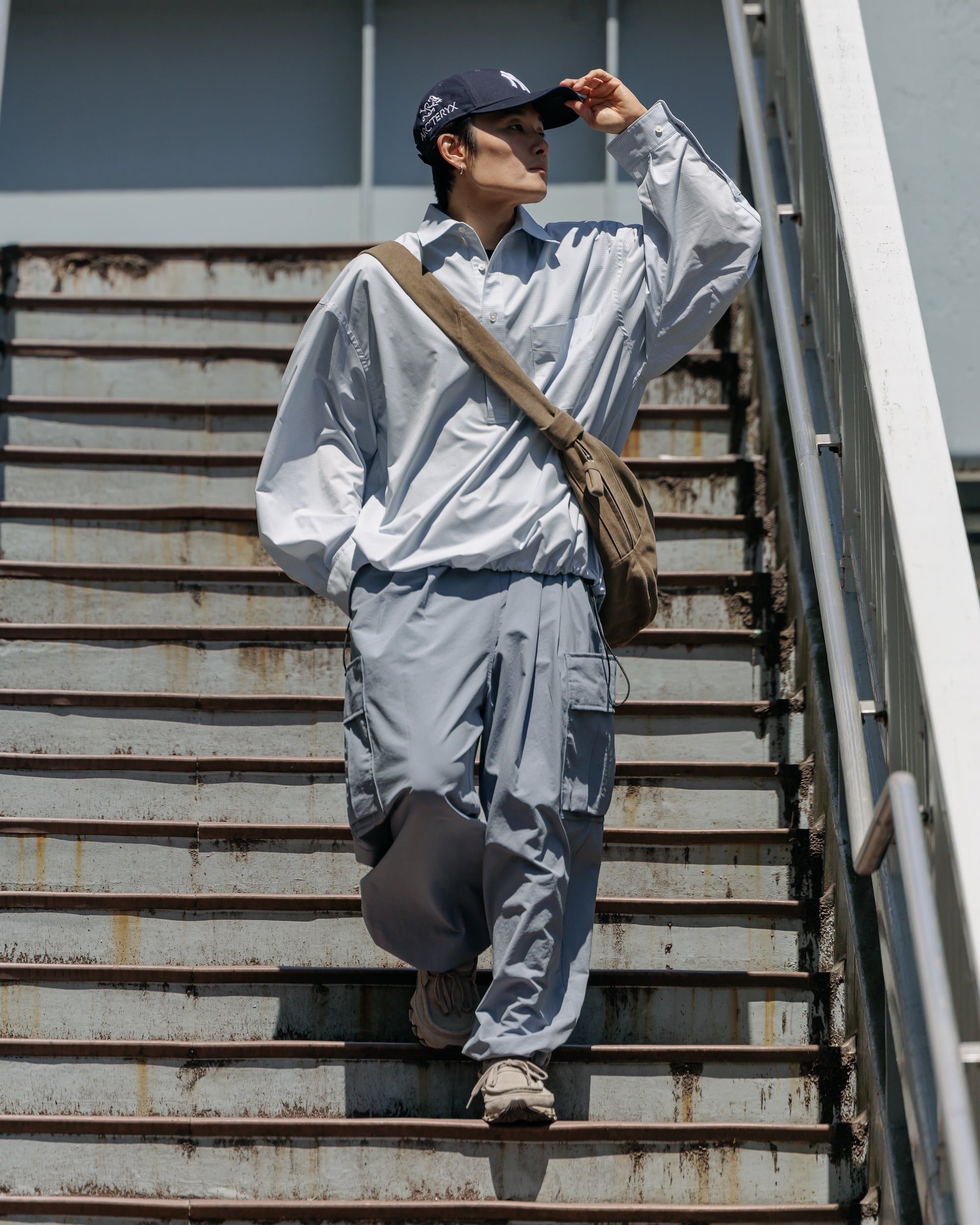 【5.6 TUE 20:00- IN STOCK】MINI PLAID L/S PULLOVER SHIRT (BLUE)