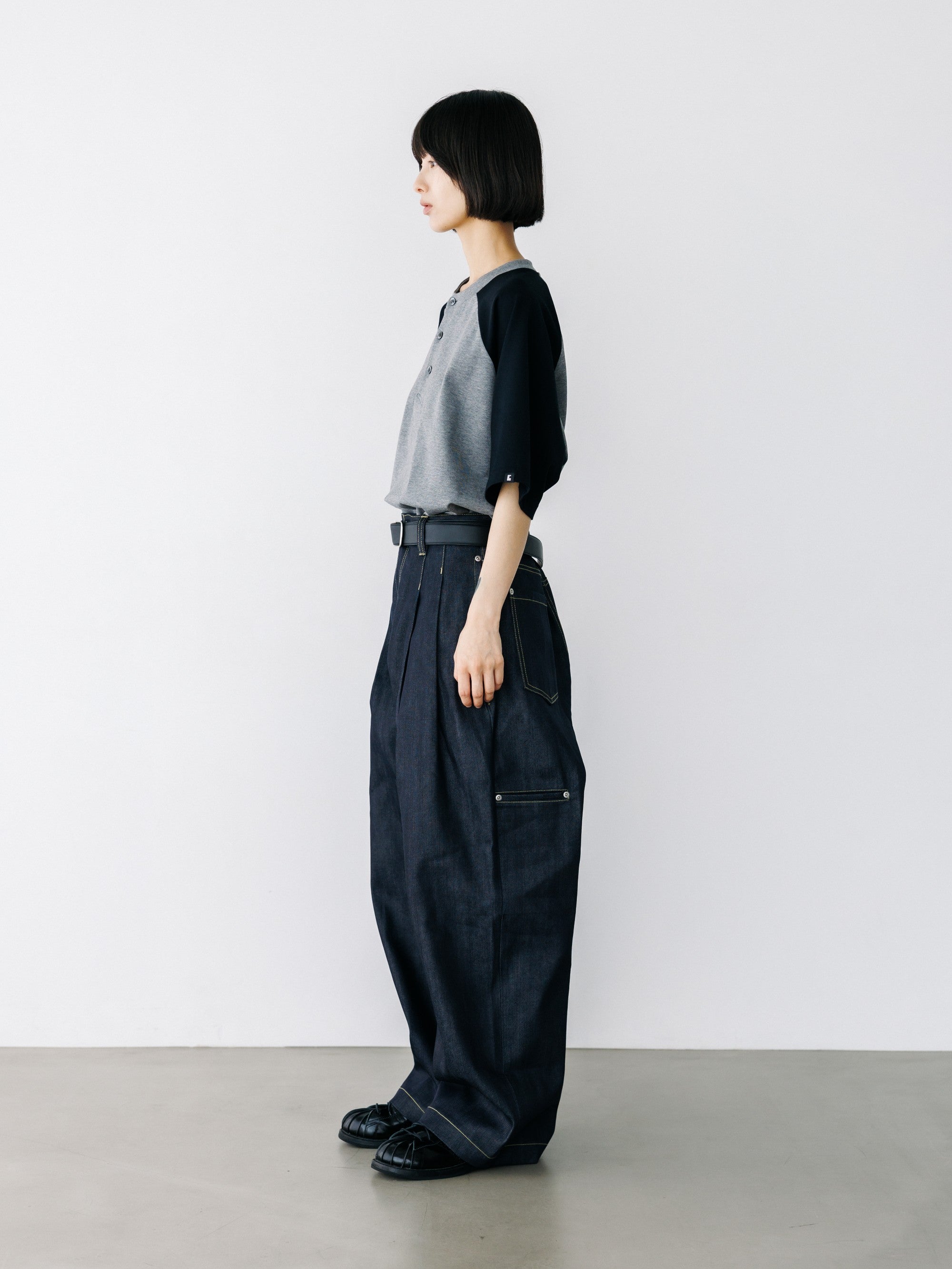 【8.19 WED 20:00- IN STOCK】RAW DENIM CITY WIDE STRAIGHT PANTS (RIGID INDIGO)