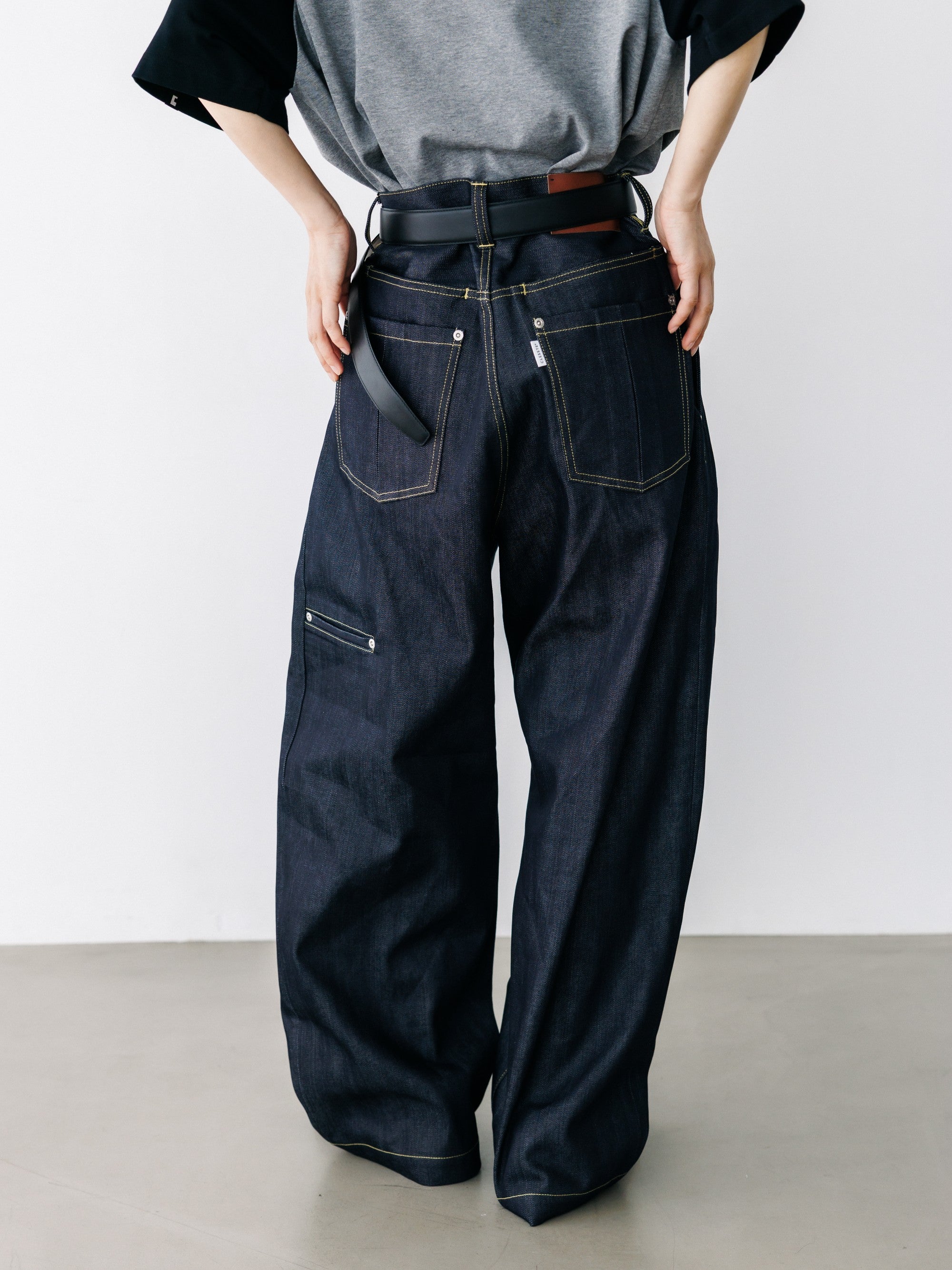 【8.19 WED 20:00- IN STOCK】RAW DENIM CITY WIDE STRAIGHT PANTS (RIGID INDIGO)