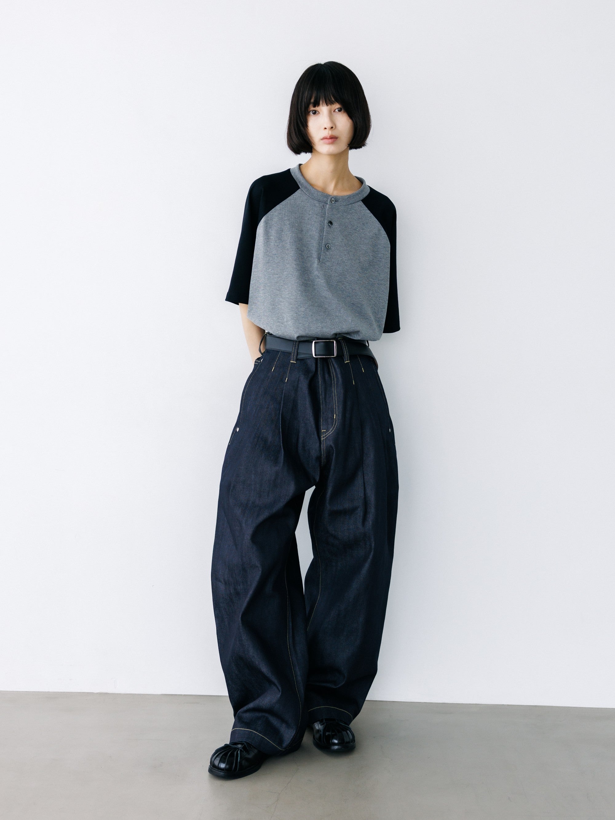 【8.19 WED 20:00- IN STOCK】RAW DENIM CITY WIDE STRAIGHT PANTS (RIGID INDIGO)