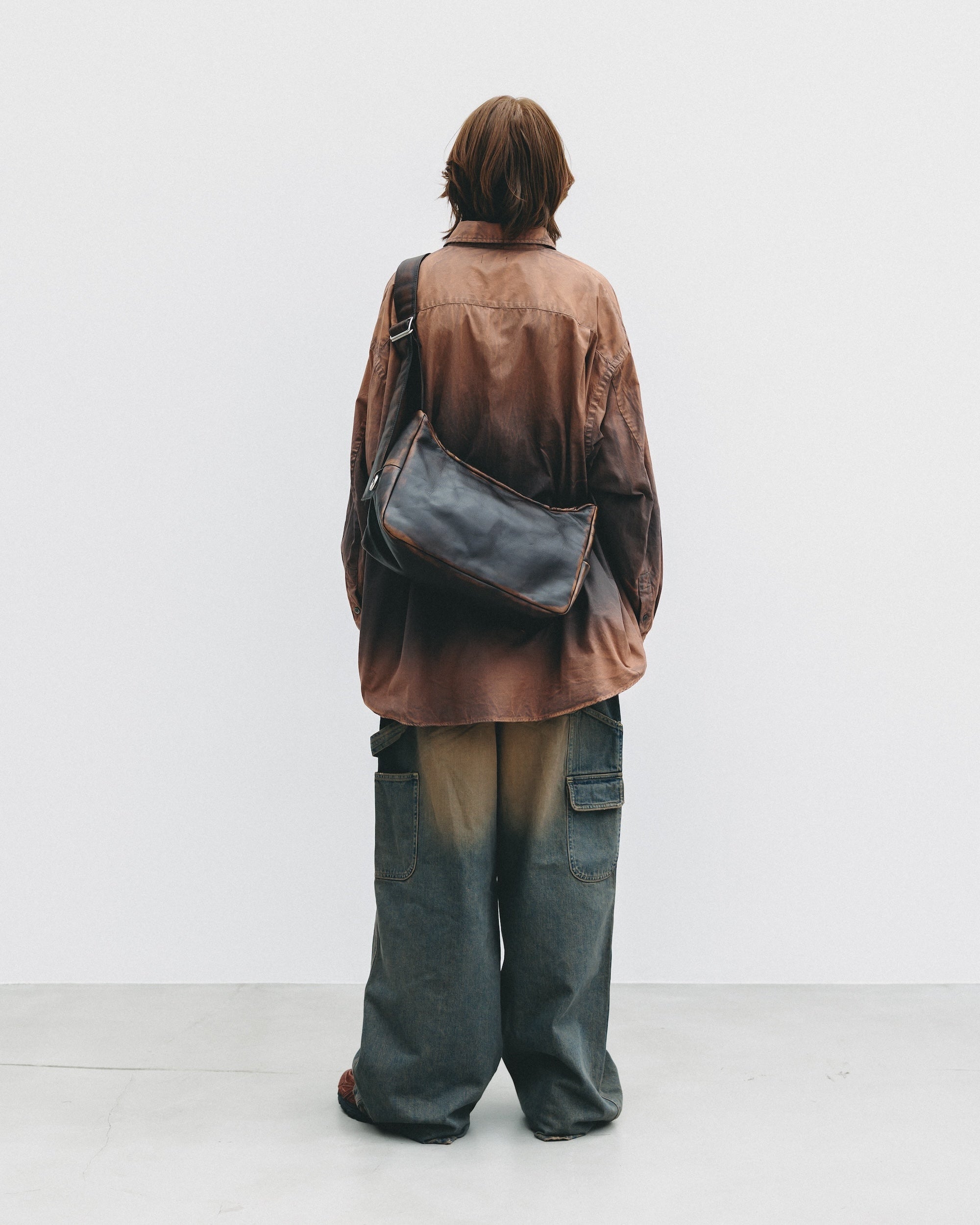 【10.4 SAT 20:00- IN STOCK】VINTAGE LEATHER HOLIDAY BAG (BROWN)