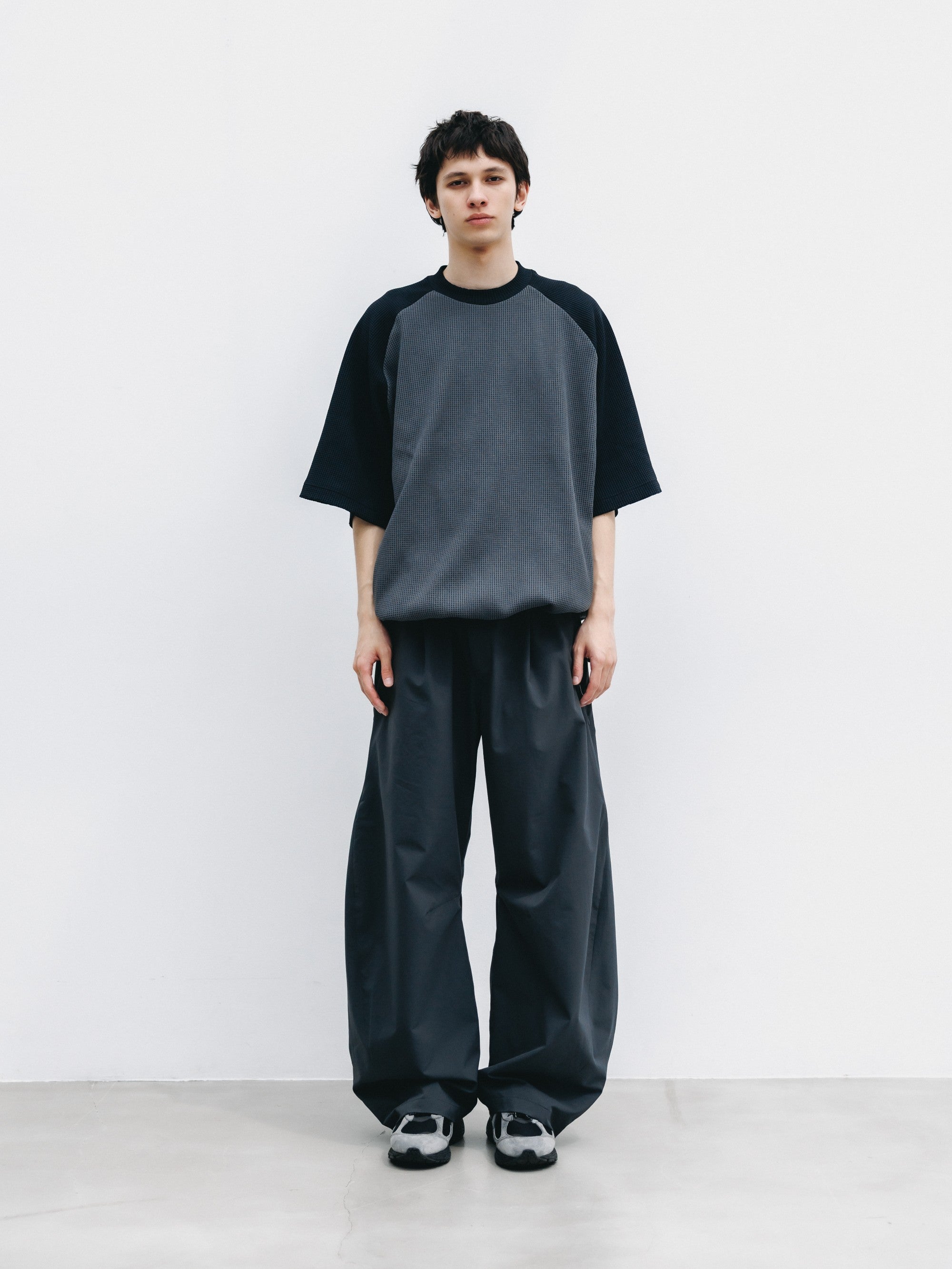 【6.3 WED 20:00- IN STOCK】COOLDOTS® CITY BARREL LEG PANTS（GRAY）