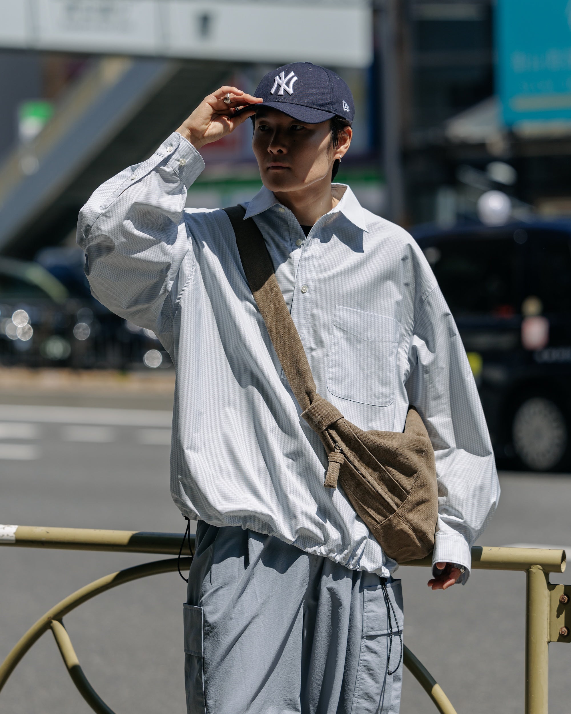 【5.6 TUE 20:00- IN STOCK】MINI PLAID L/S PULLOVER SHIRT (BLUE)