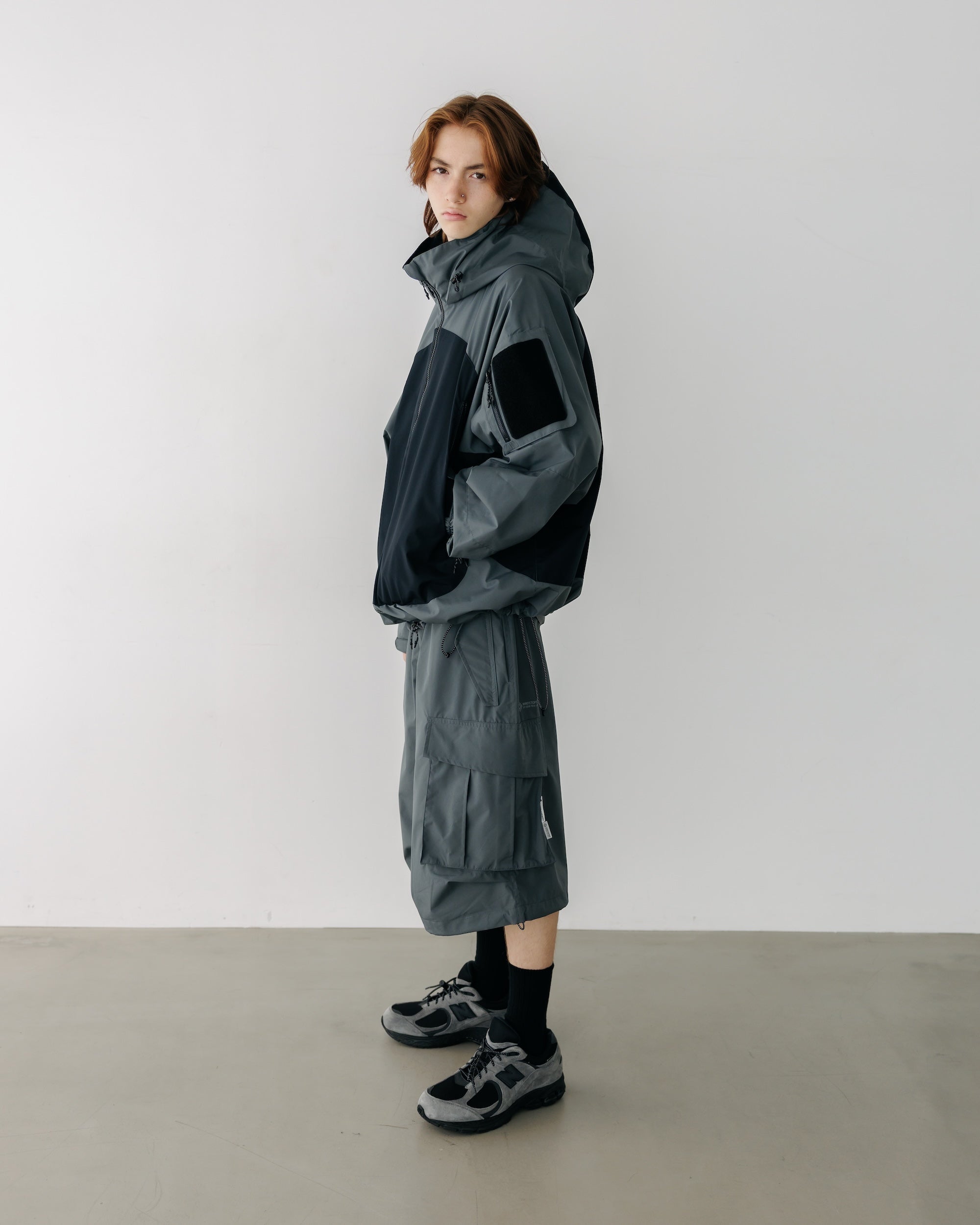 【9.17 WED 20:00- IN STOCK】+phenix WINDSTOPPER® by GORE-TEX LABS CITY MILITARY JACKET (GRAPHAITE GRAY× BLACK)