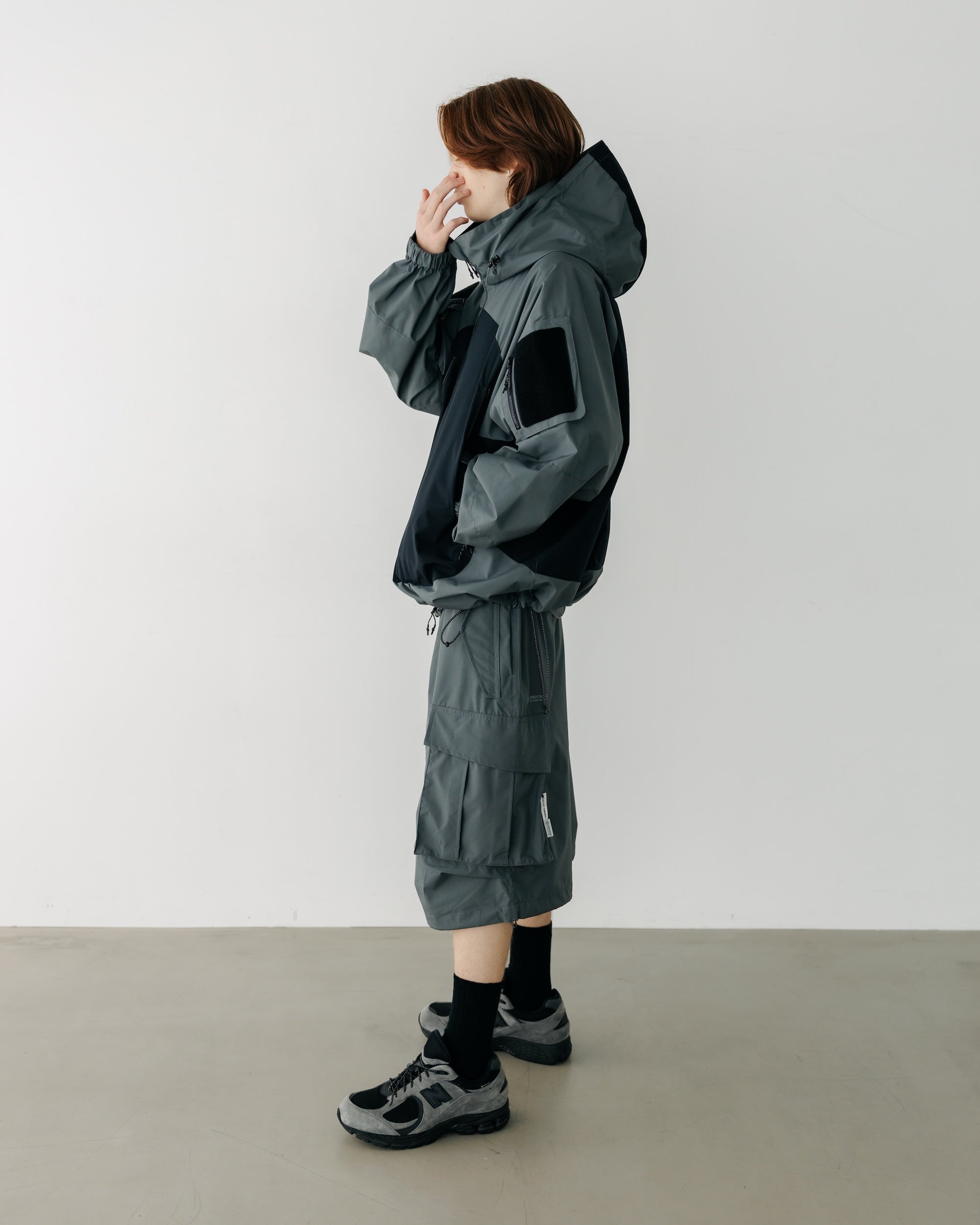 【9.17 WED 20:00- IN STOCK】+phenix WINDSTOPPER® by GORE-TEX LABS CITY MILITARY JACKET (GRAPHAITE GRAY× BLACK)