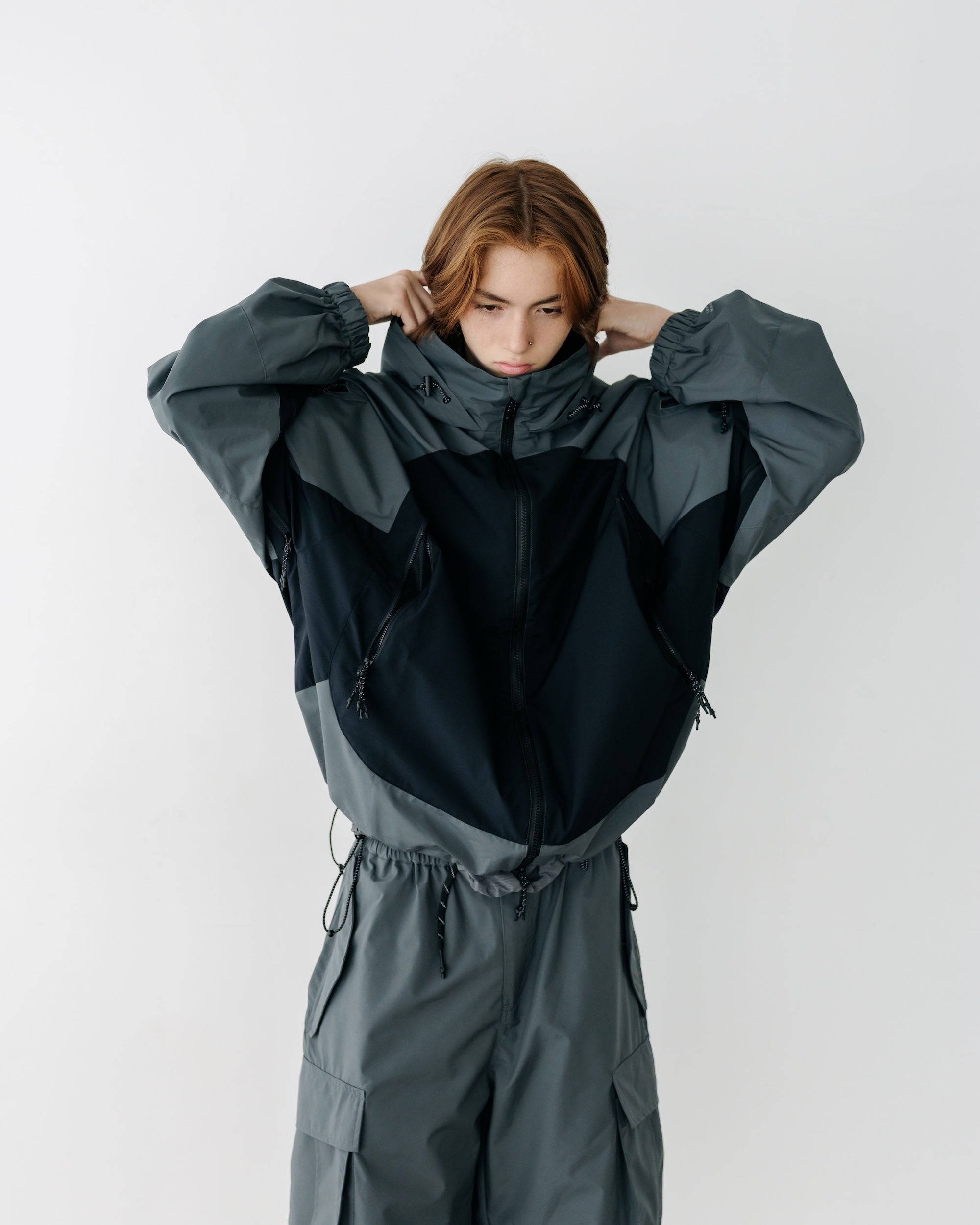 【9.17 WED 20:00- IN STOCK】+phenix WINDSTOPPER® by GORE-TEX LABS CITY MILITARY JACKET (GRAPHAITE GRAY× BLACK)